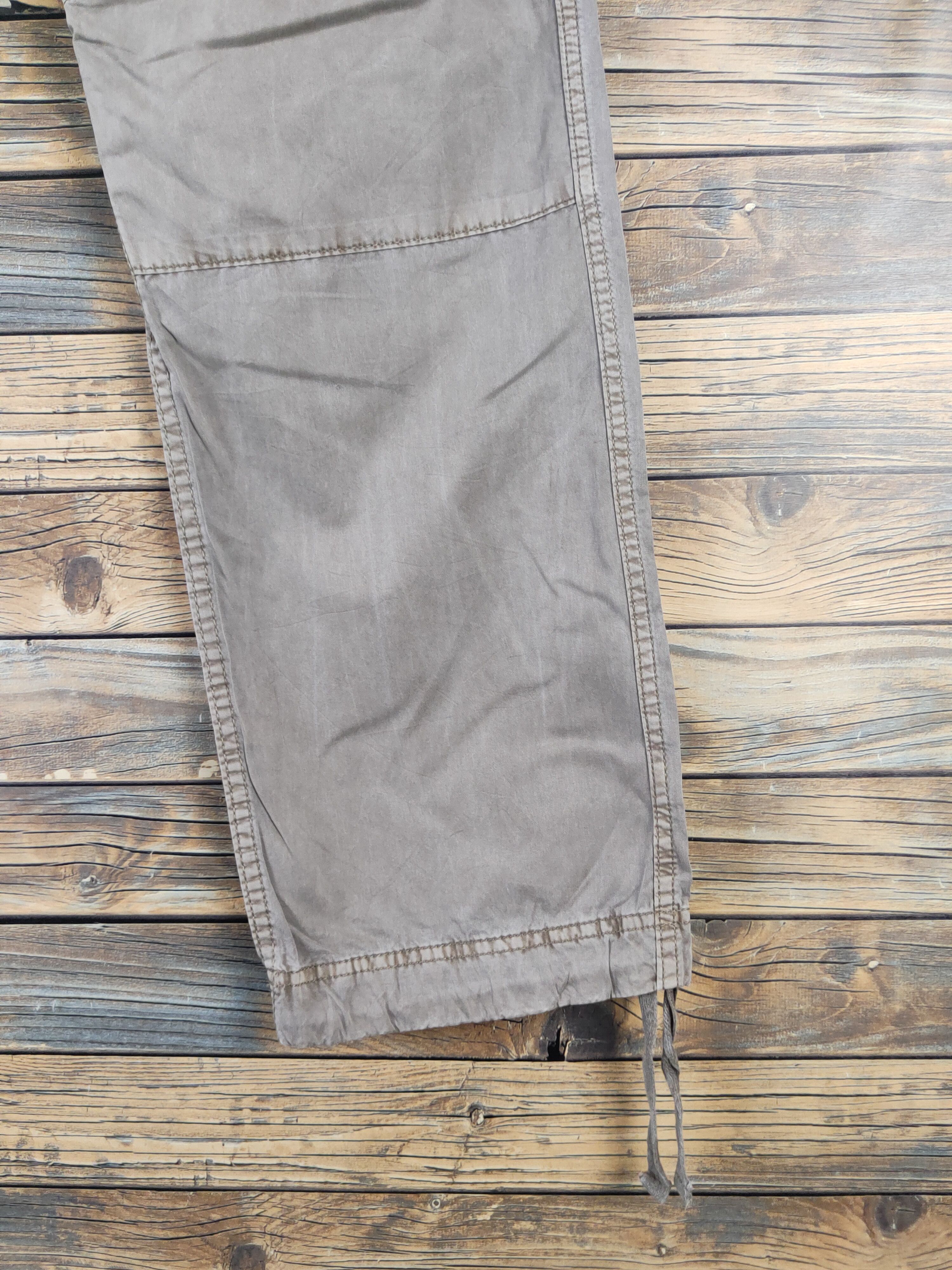 Japanese Brand Uniqlo Olive Faded Multipocket Tactical Cargo Pants #W1896 Size US 32 / EU 48 - 6 Thumbnail