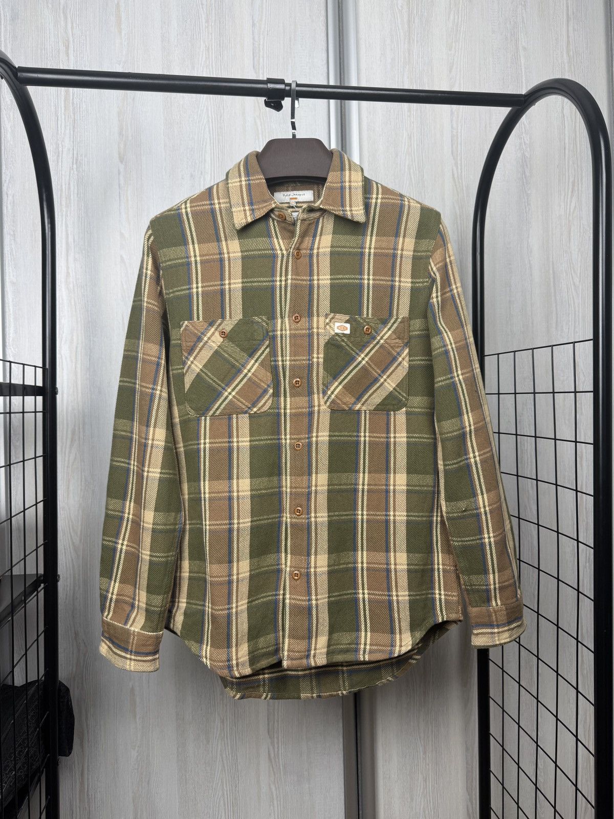 Flannel Nudie Jeans Sven Sturdy Plaid Flannel multicolor LS shirt Size US XS / EU 42 / 0 - 1 Thumbnail