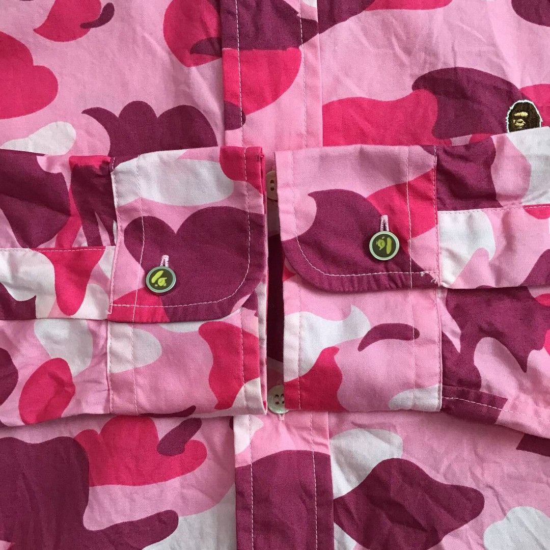 Bape 🔥Vintage🔥 BAPE Pink camo shirt a bathing ape NIGO Size US M / EU 48-50 / 2 - 4 Thumbnail