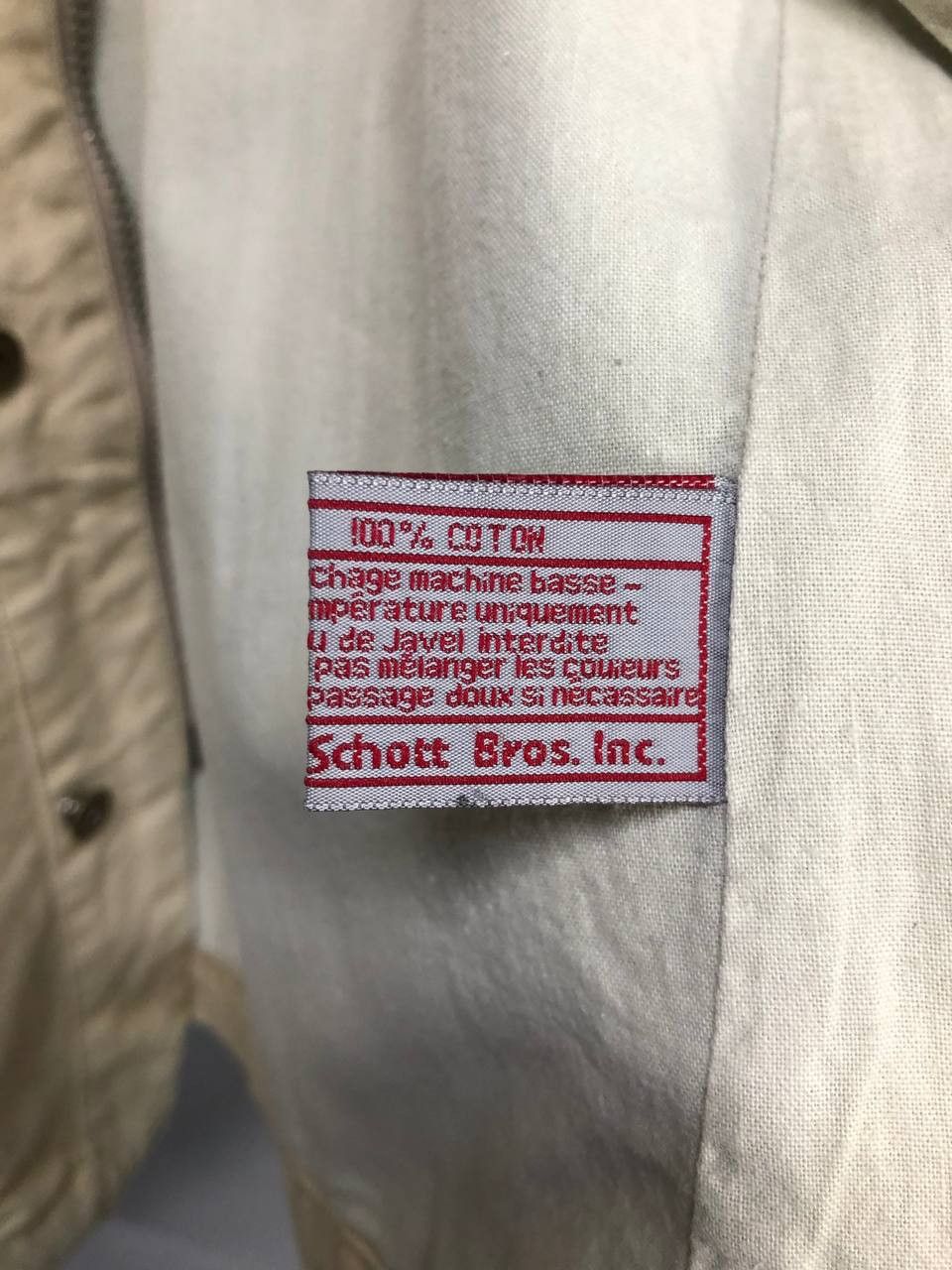 Schott Schott mens beige jacket Medium Size US M / EU 48-50 / 2 - 15 Thumbnail