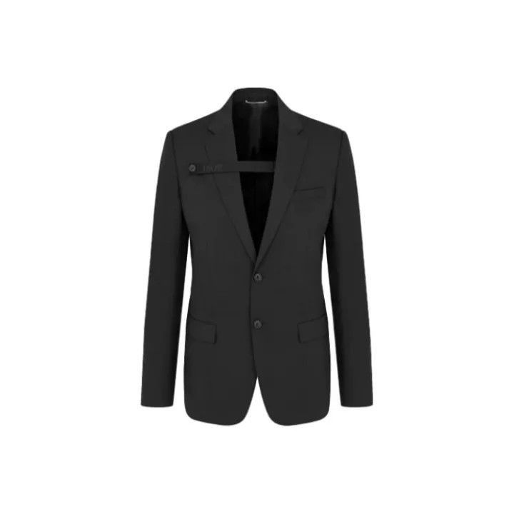 Dior Dior Dior Black Slim Fit Wool Blazer 0079-2507 Size US L / EU 52-54 / 3 - 1 Thumbnail