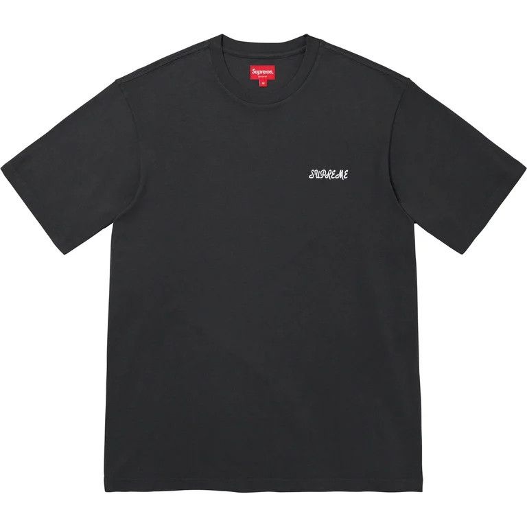 Supreme Supreme Washed Script Short-Sleeve Top 'Black' Size US XXL / EU 58 / 5 - 1 Thumbnail
