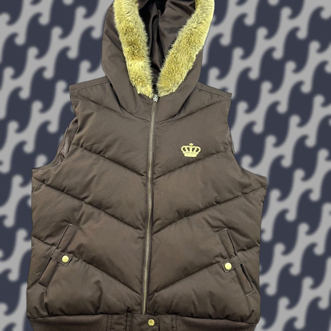 Adidas VINTAGE Adidas Missy Elliott Respect Me 2005 Vest Jacket Womens Size 38 Puffer Brown Size M / US 6-8 / IT 42-44 - 1 Thumbnail