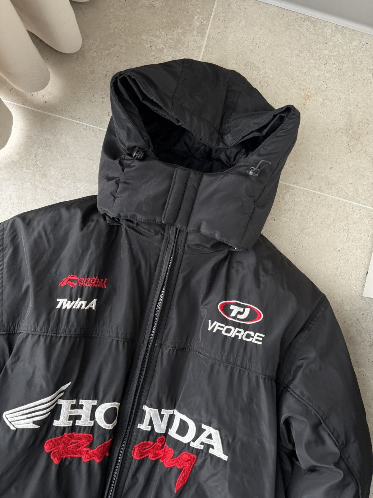 Honda Vintage Honda Puffer Winter Jacket Y2K Racing Size US XL / EU 56 / 4 - 5 Thumbnail