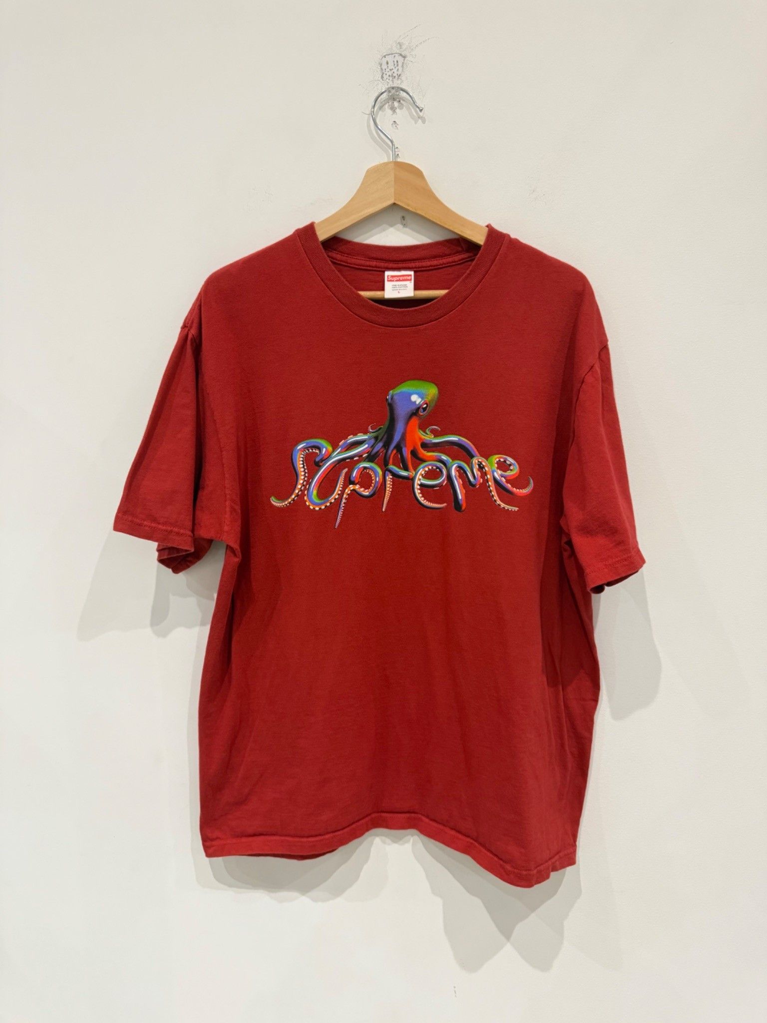 Supreme Supreme Tentacles Tee Red Size US L / EU 52-54 / 3 - 1 Thumbnail