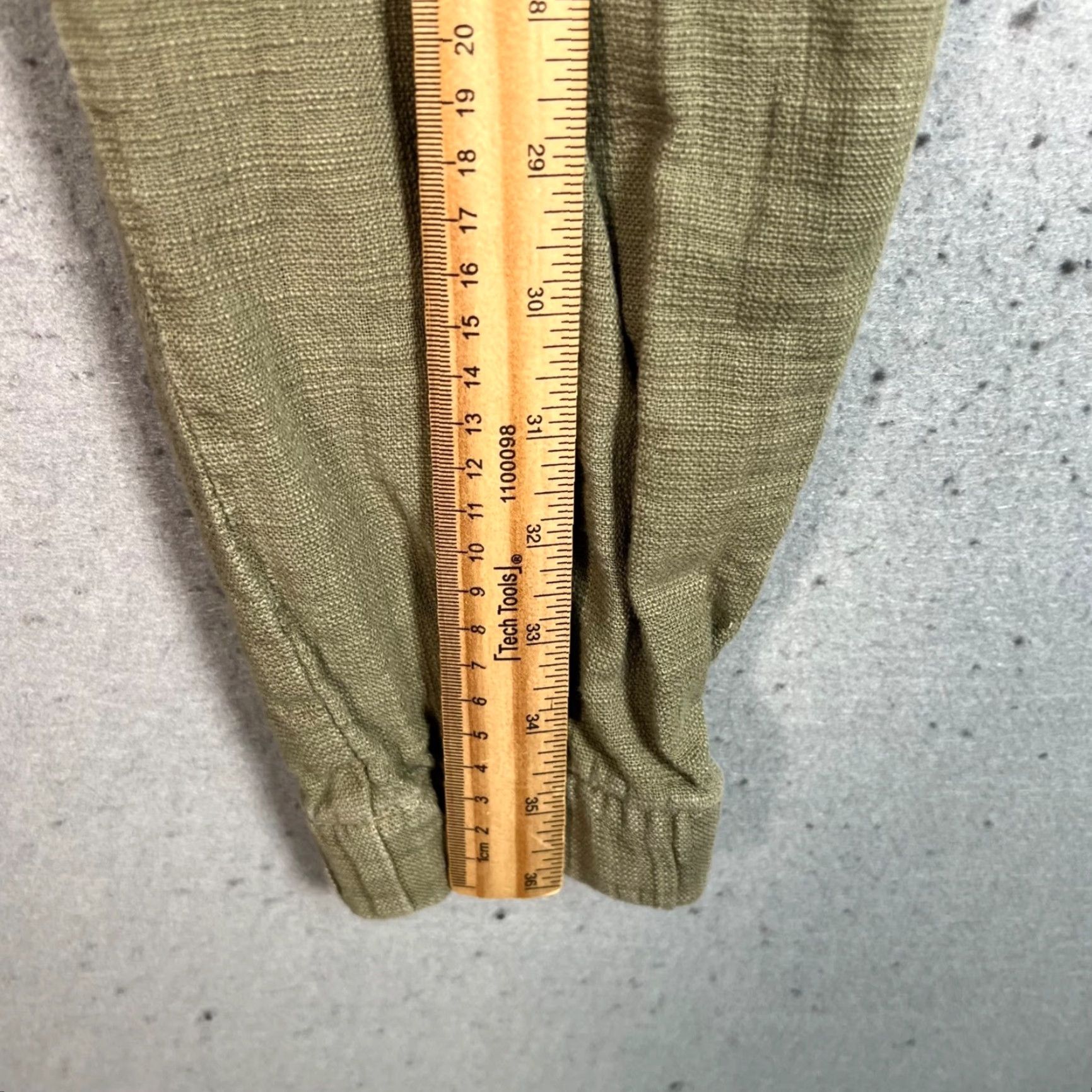 Zara Zara Mens Size Medium Olive Green Jogger Pants Cotton Blend Elastic Waist Size US 31 - 6 Thumbnail