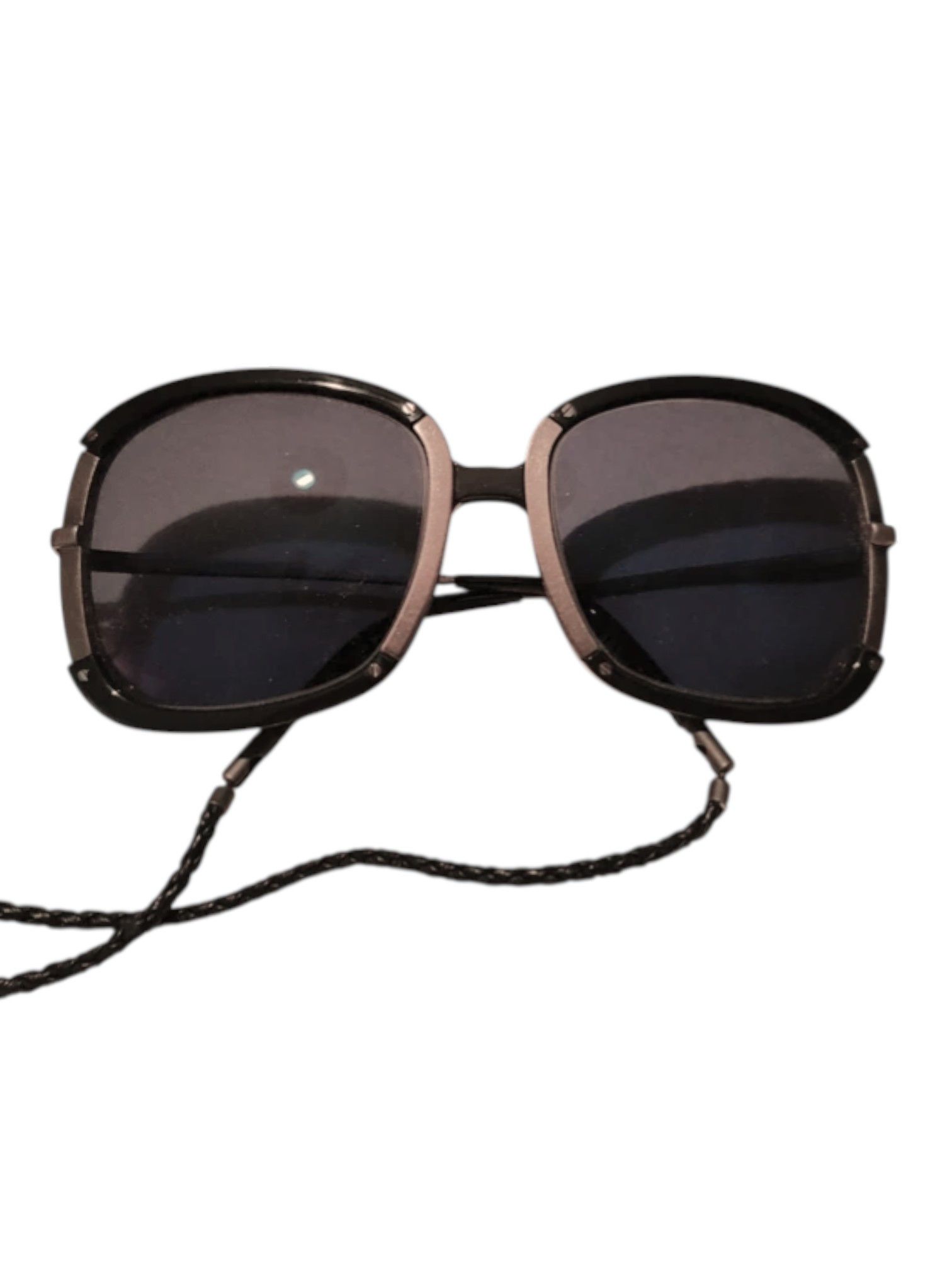 Bottega Veneta Bottega Veneta Square Acetate and Metal Sunglasses Size ONE SIZE - 2 Thumbnail