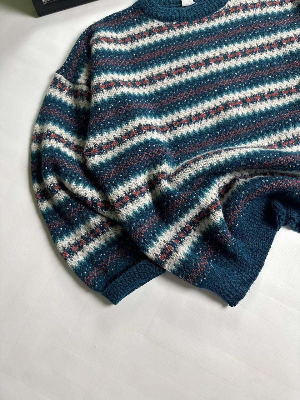 Vintage Vintage 90s Coogi Style Knite Wool Sweater Size US L / EU 52-54 / 3 - 2 Thumbnail