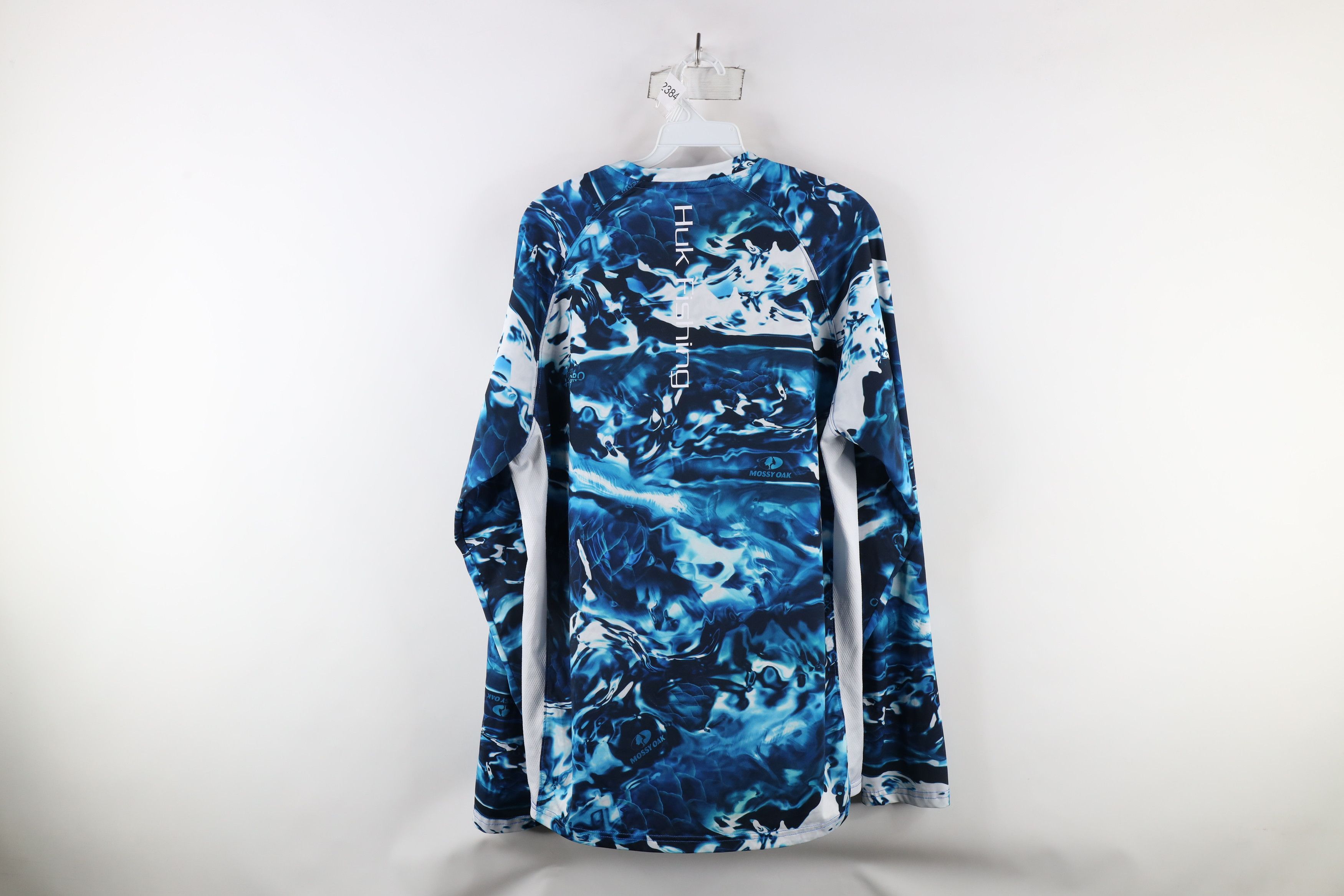 Vintage Huk Fishing Hydro Camouflage Long Sleeve T-Shirt Blue Size US M / EU 48-50 / 2 - 11 Thumbnail