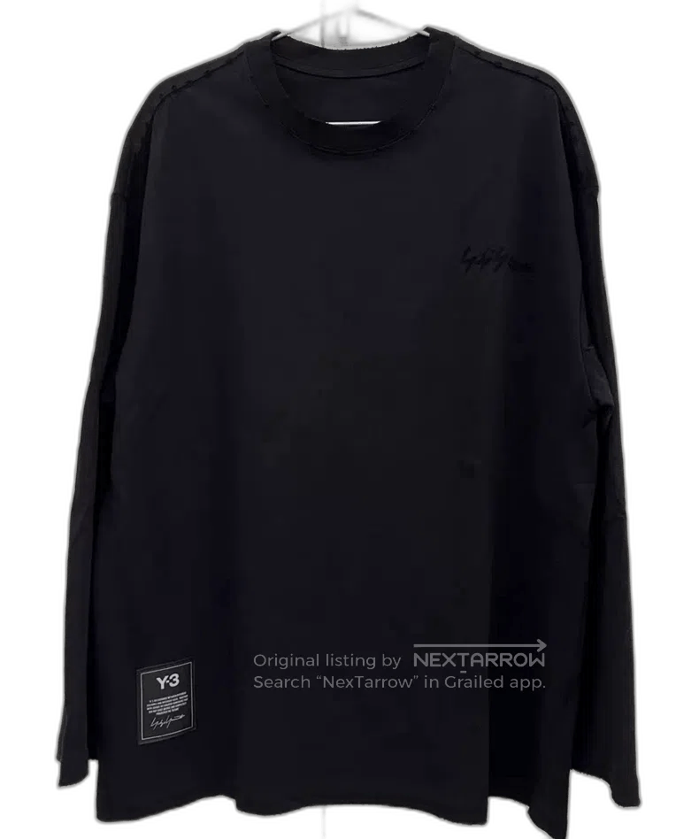 Y3 Yohji Yamamoto Black Long Sleeve