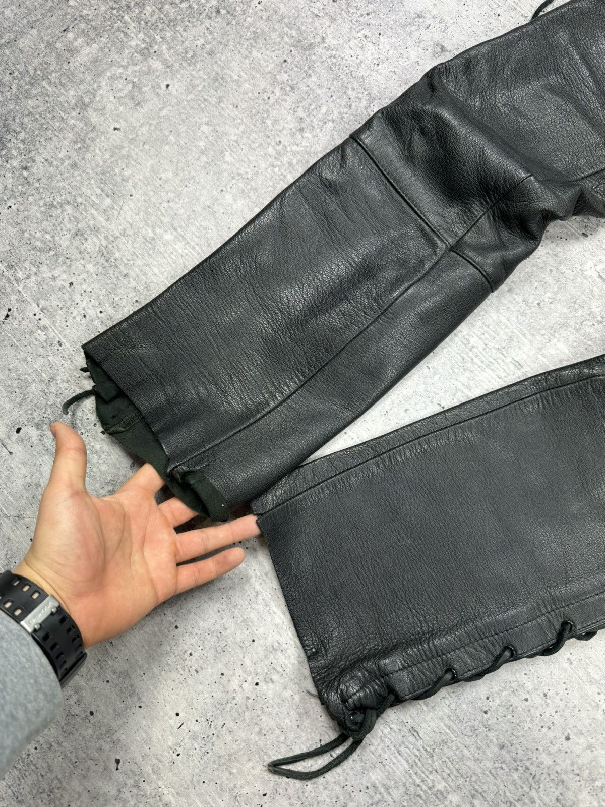 Genuine Leather Vintage 90’s Y2K Style Casual Cowboy Genuine Leather Pants Size US 30 / EU 46 - 9 Thumbnail