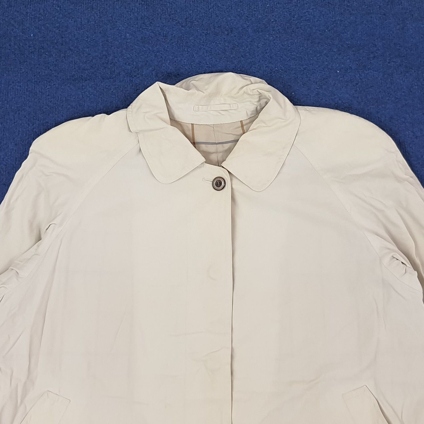 Burberry Vintage Burberrys Custom Logo Trench Jacket C246N4 Size L / US 10 / IT 46 - 4 Thumbnail