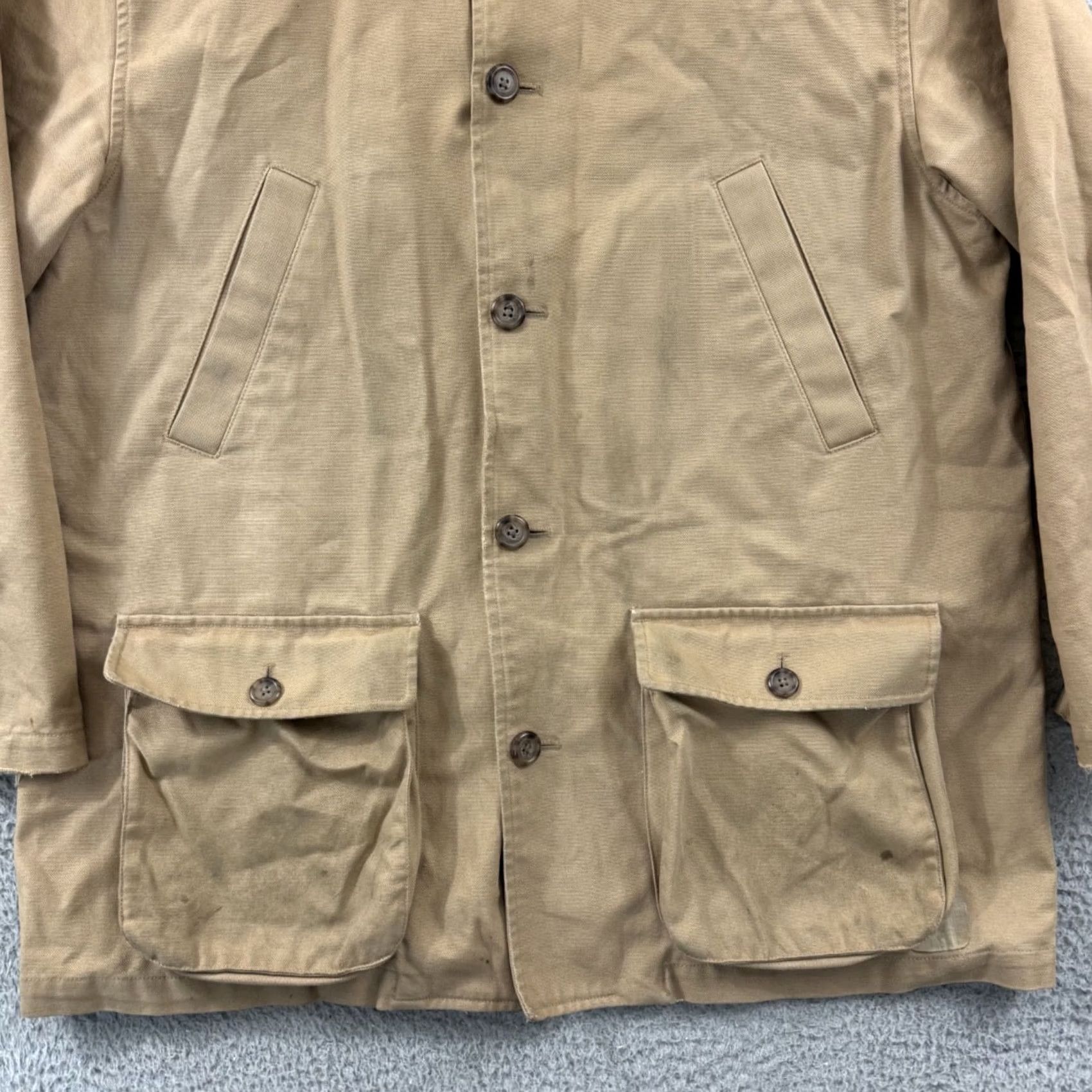 Lands' End Lands End Field Jacket Mens Large Brown Canvas Barn Chore Utility Coat Outdoor Size US L / EU 52-54 / 3 - 2 Thumbnail