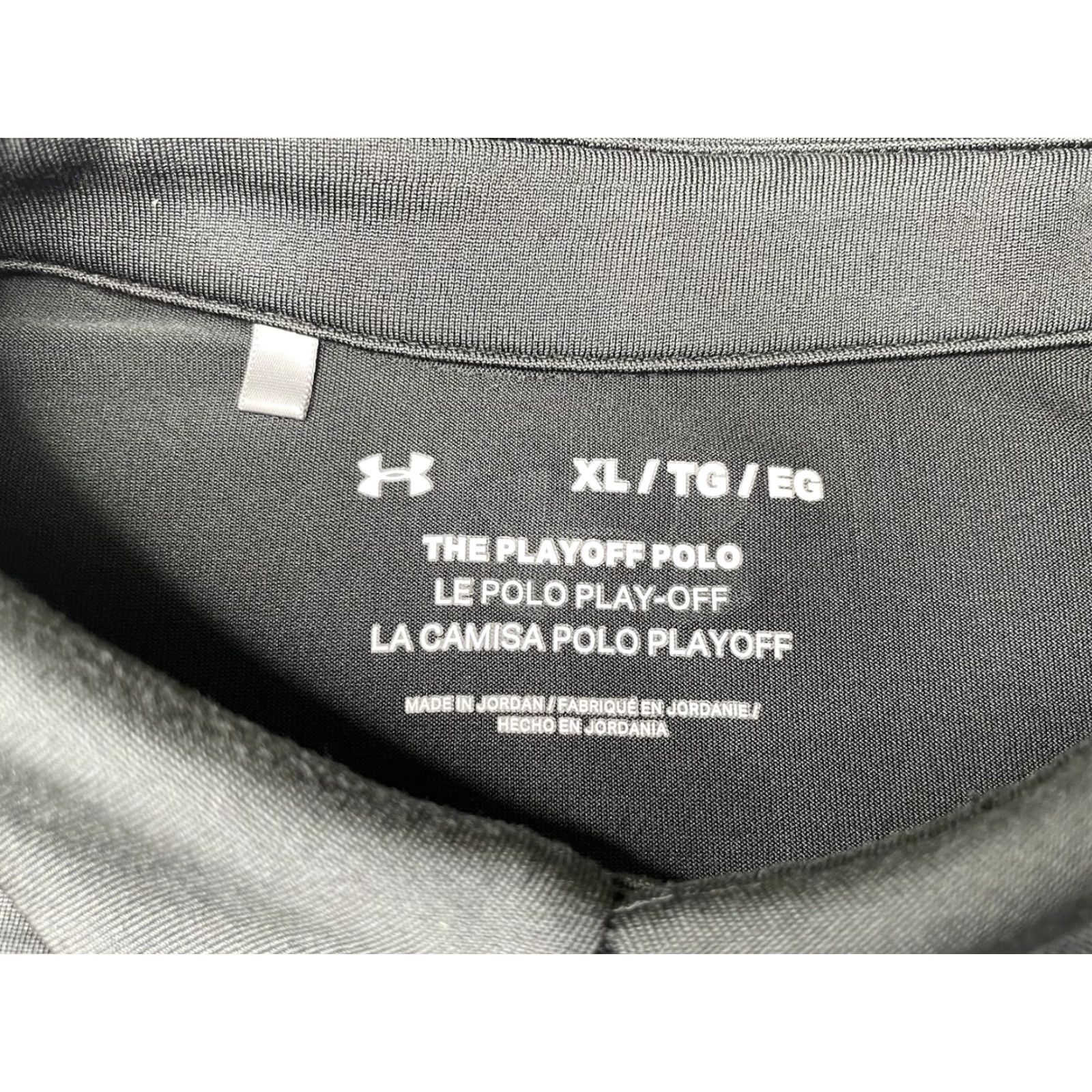 Under Armour Under Armour The Playoff Polo Mens XL Black/Green Stripe Short Sleeve Golf Shirt Size US XL / EU 56 / 4 - 3 Thumbnail
