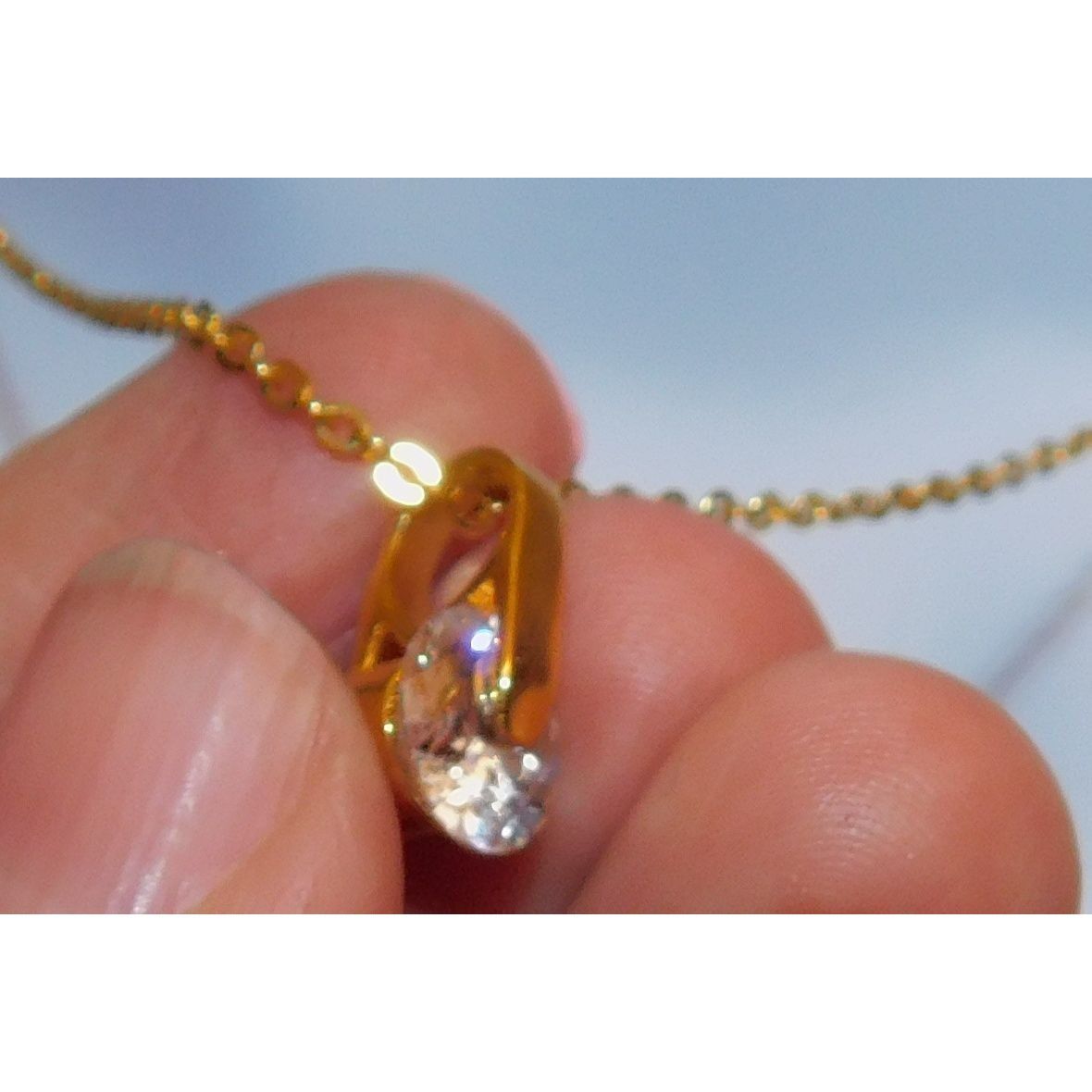 Other Lia Sophia Gold Glass Pendant Necklace Size ONE SIZE - 9 Thumbnail