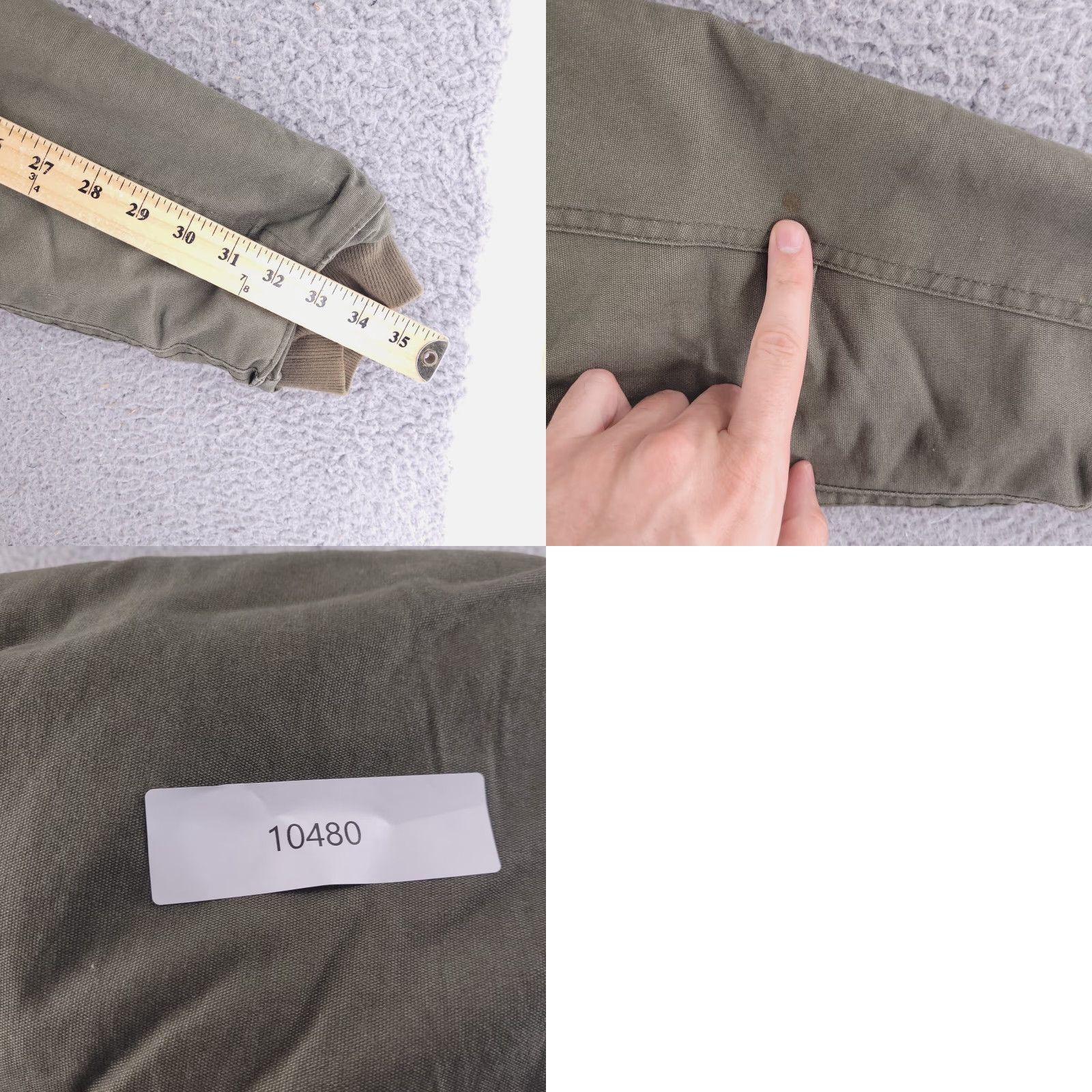 Dickies Dickies Hoodie Mens M Green Duck Canvas Cotton Fleece Work Casual Olive Quilted Jacket Size US M / EU 48-50 / 2 - 9 Thumbnail