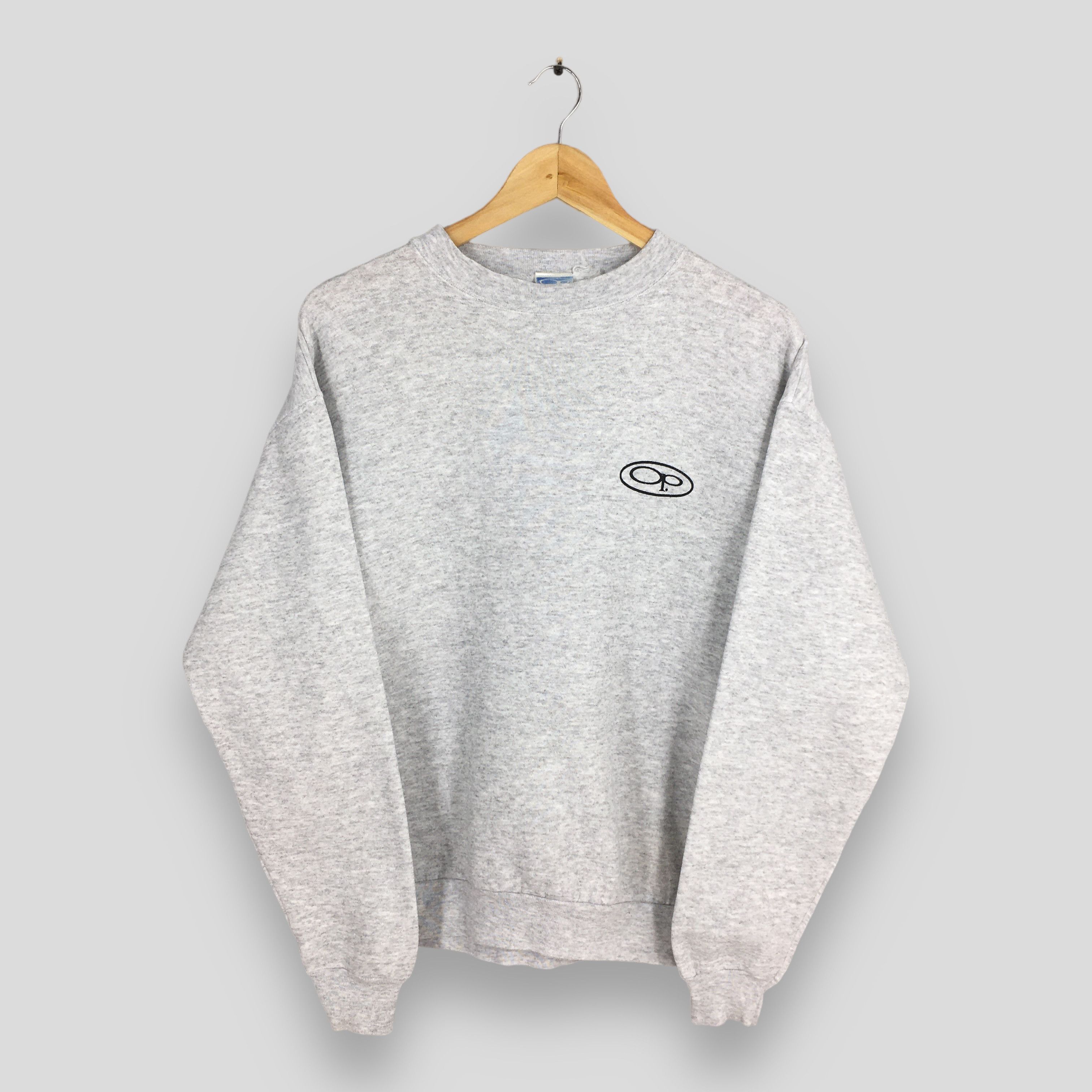 Vintage Vintage 90s OP Ocean Pacific Surfing Gray Sweatshirt Medium Size US M / EU 48-50 / 2 - 1 Thumbnail