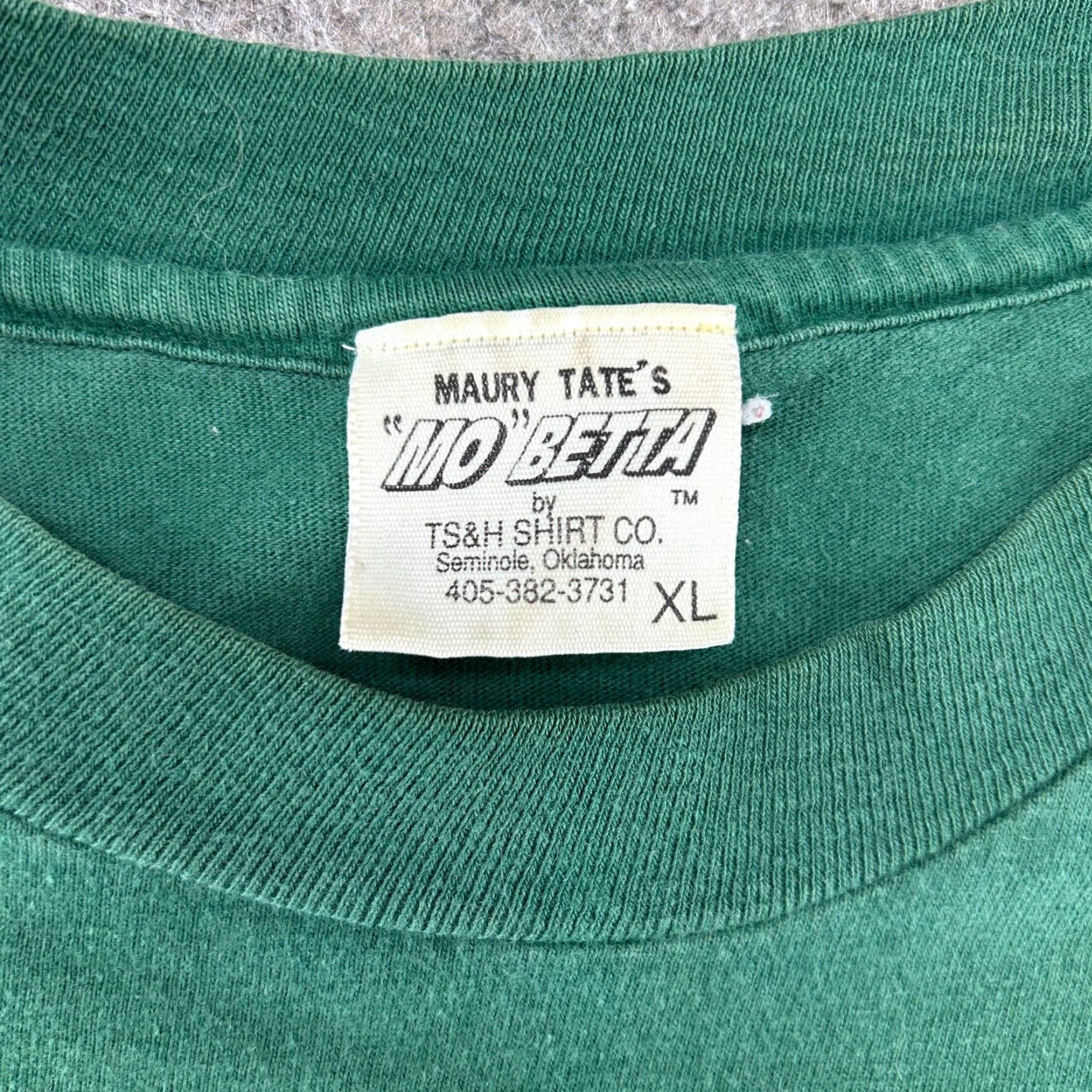 Vintage VINTAGE Mo Betta Shirt Mens XL Green Cotton Long Sleeve Skater 90s Logo Crew Neck Size US XL / EU 56 / 4 - 4 Thumbnail