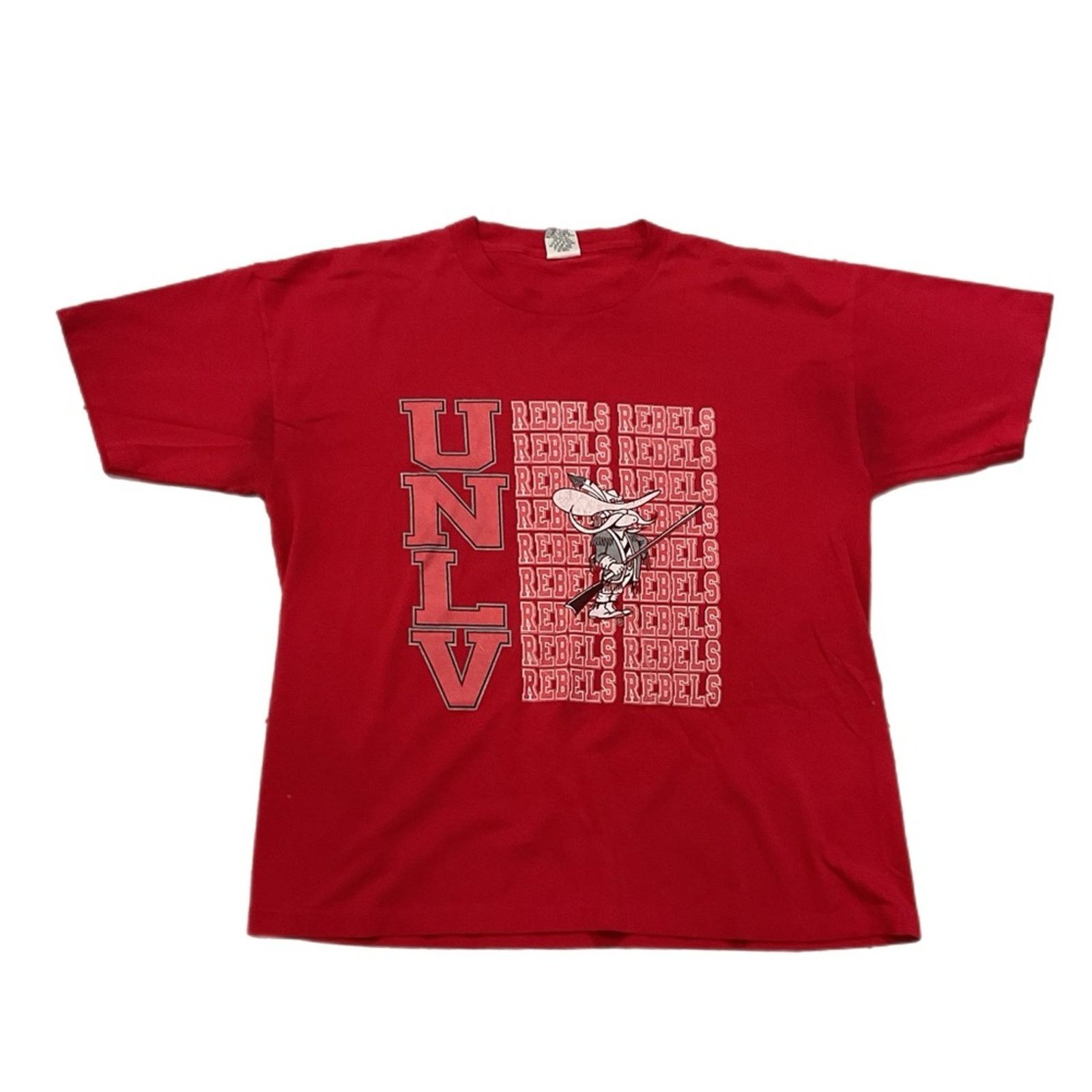 Vintage Vintage 90s UNLV Runnin’ Rebels T-shirt Size US XL / EU 56 / 4 - 1 Thumbnail