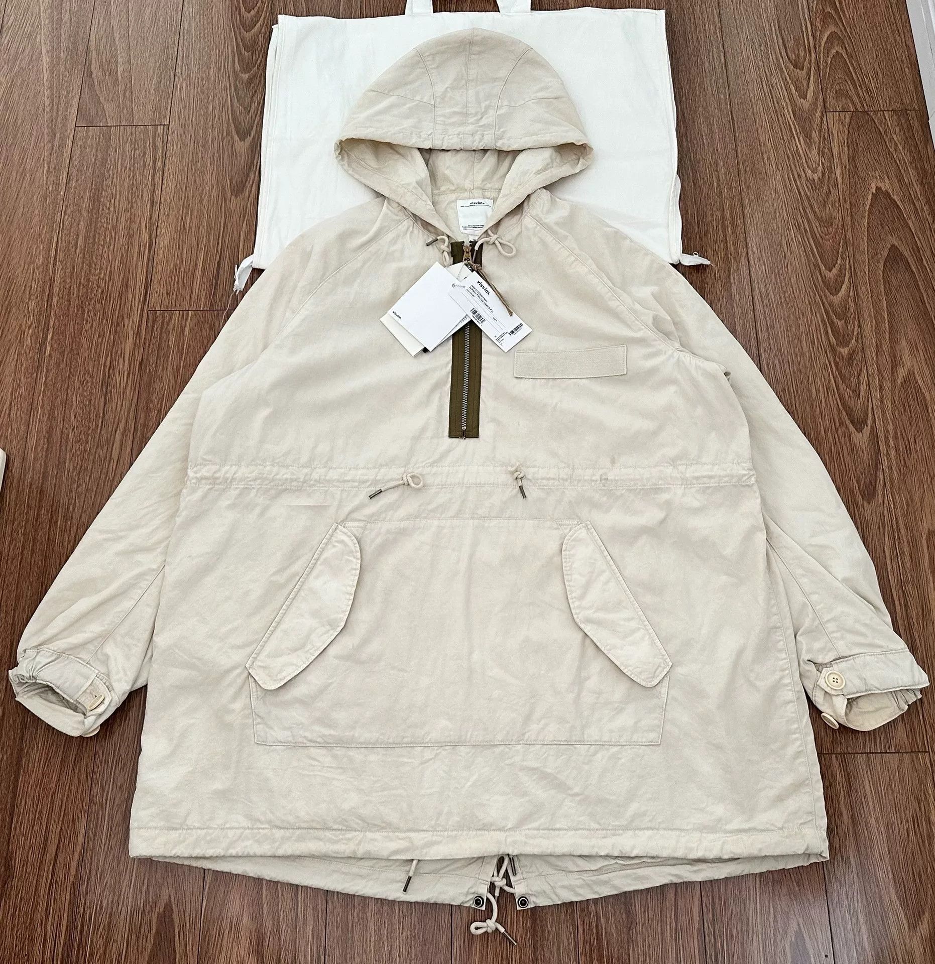 Visvim visvim dorset fishtail parka jacket ivory Size US S / EU 44-46 / 1 - 1 Thumbnail
