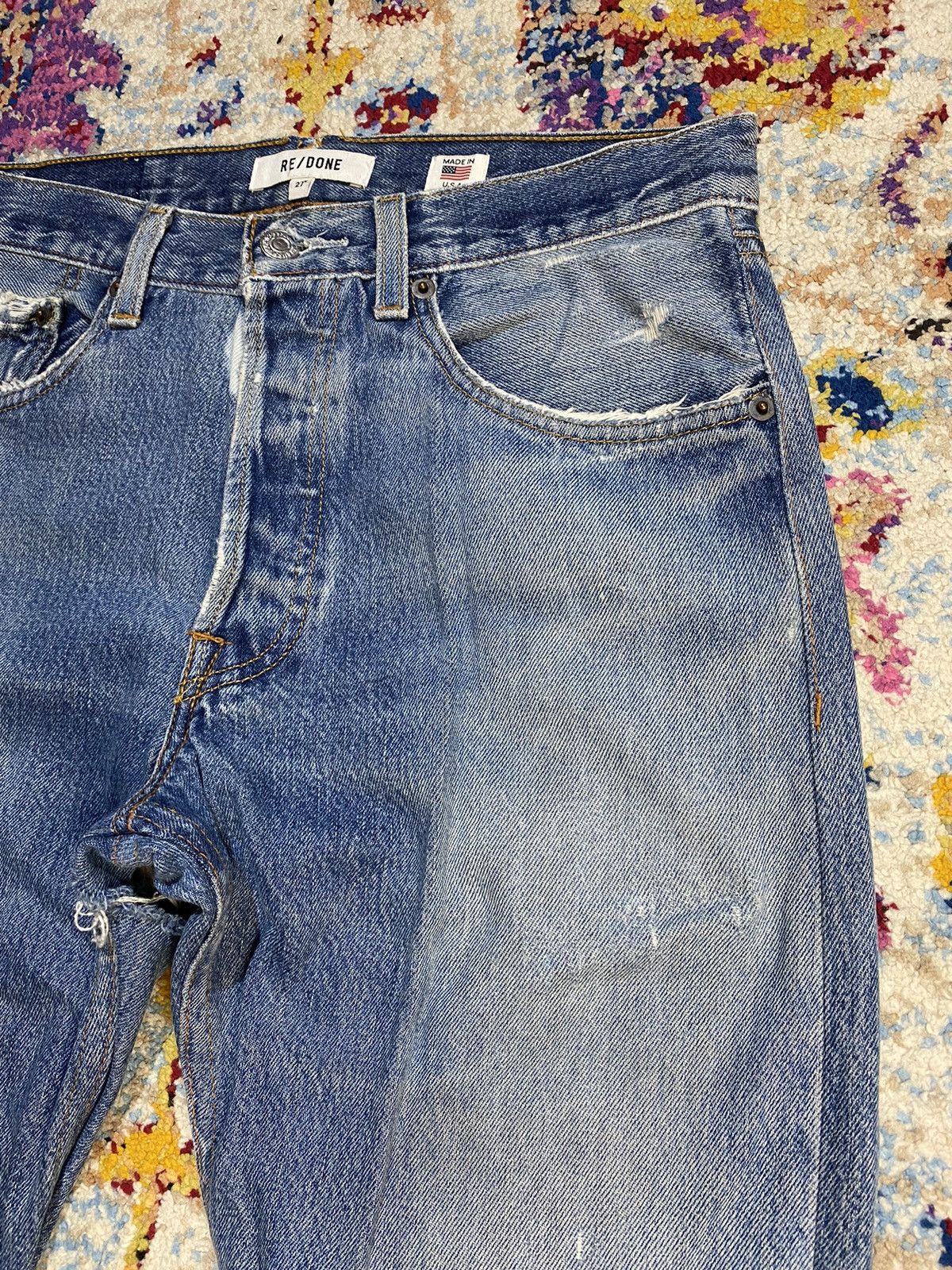 Levi's × RE/DONE LEVIS RE/DONE USA RED TAB DESTROYED JEANS W29 Size US 29 - 11 Thumbnail