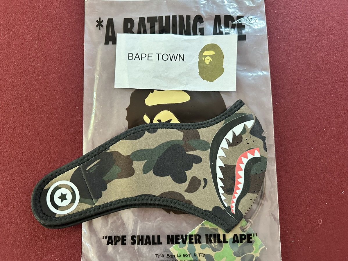 Bape 1ST CAMO NEOPRENE FACE MASK (GREEN) Size ONE SIZE - 2 Thumbnail