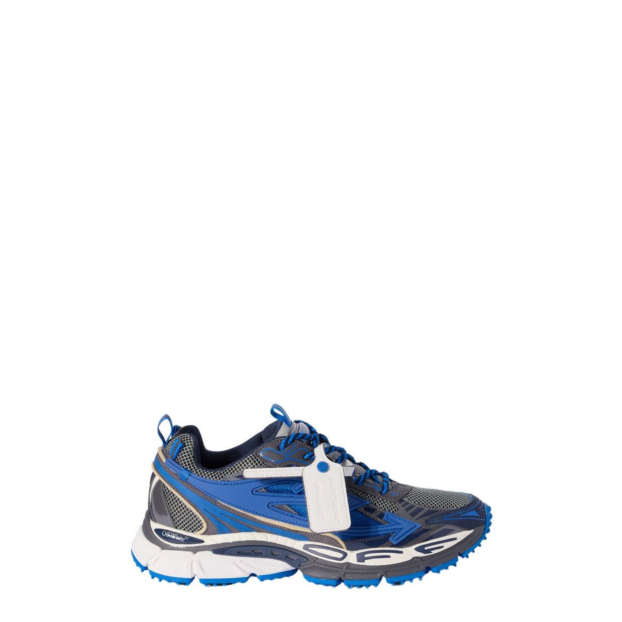OFF-WHITE Be Right Back Men's Gray/Blue Sneakers New & Authe