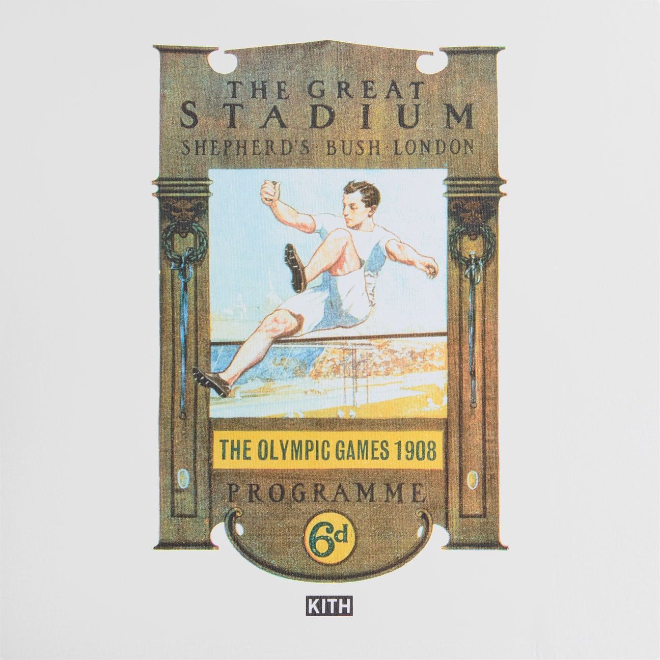 Kith Kith for Olympics Heritage London 1908 Vintage Tee White XXL Size US XXL / EU 58 / 5 - 3 Thumbnail