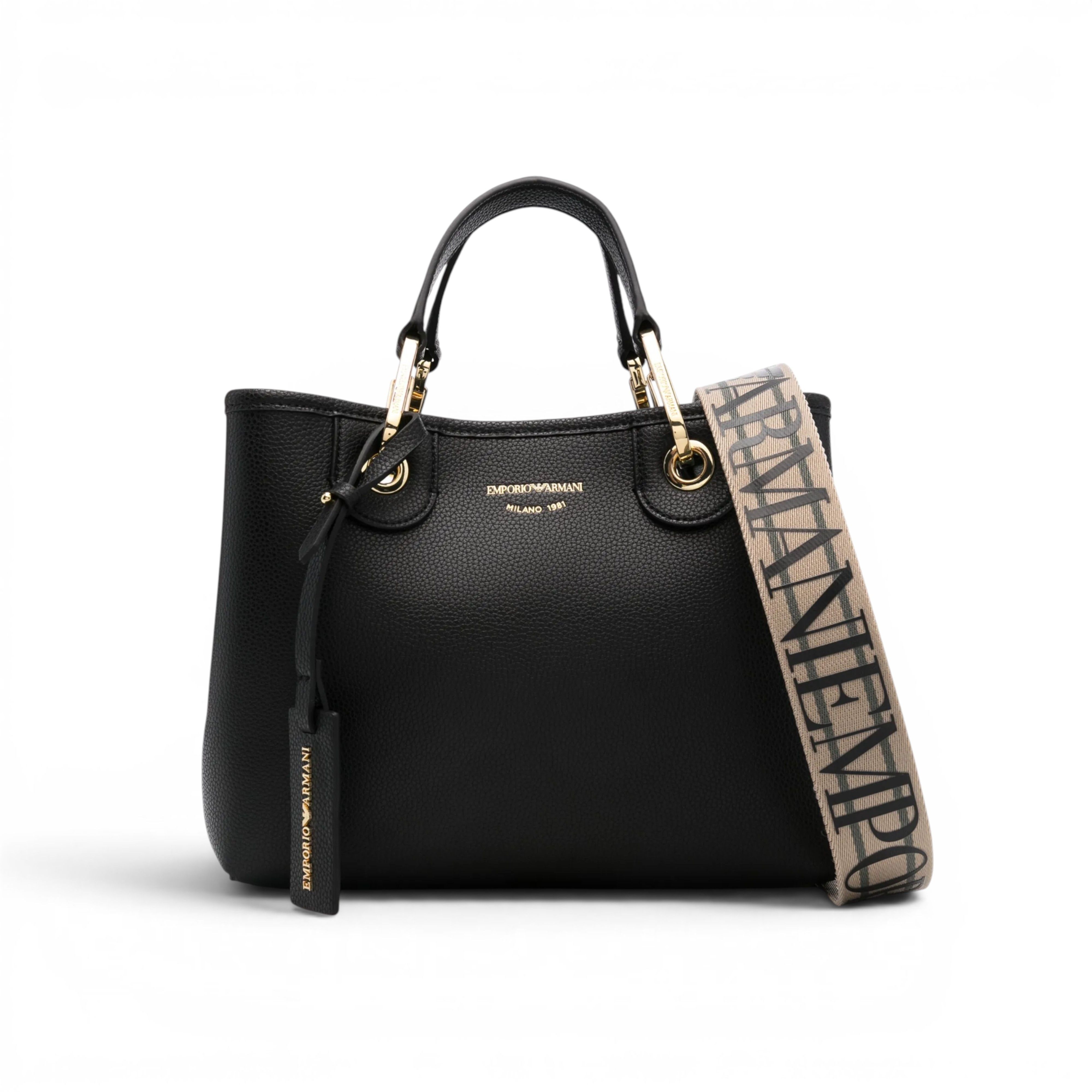 Emporio Armani EMPORIO ARMANI BLACK SOLID SHOULDER BAG Size ONE SIZE - 1 Thumbnail