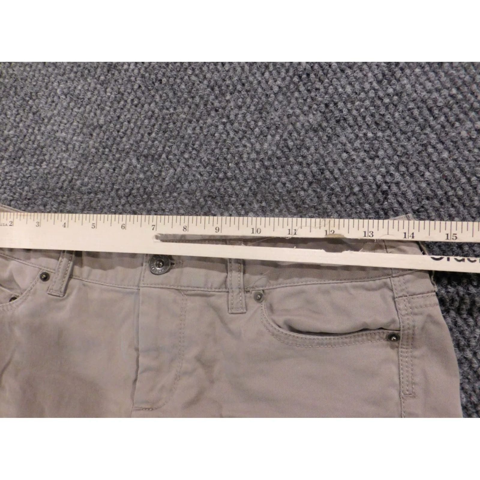 Banana Republic Banana Republic Womens Shorts 0 Beige Cut-Off Chino Classic Version Zip Front Flat Front Cotton Blend Summer Casual Womens Size 28" / US 6 / IT 42 - 5 Thumbnail