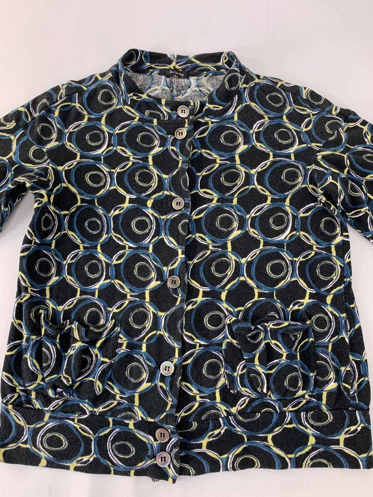 Yohji Yamamoto Y’s For Living Yohji Yamamoto Fleece Button Up Shirt Size L / US 10 / IT 46 - 2 Thumbnail