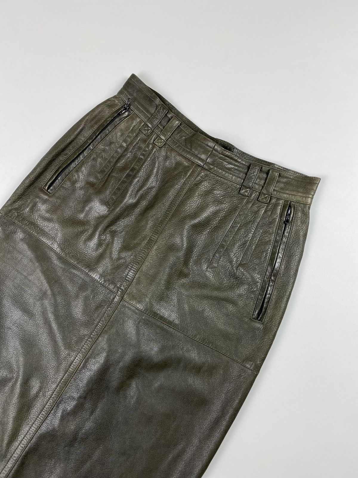 Jil Sander × Vintage Jil Sander vintage ladies leather skirt size 40 Size 27" / US 4 / IT 40 - 19 Thumbnail