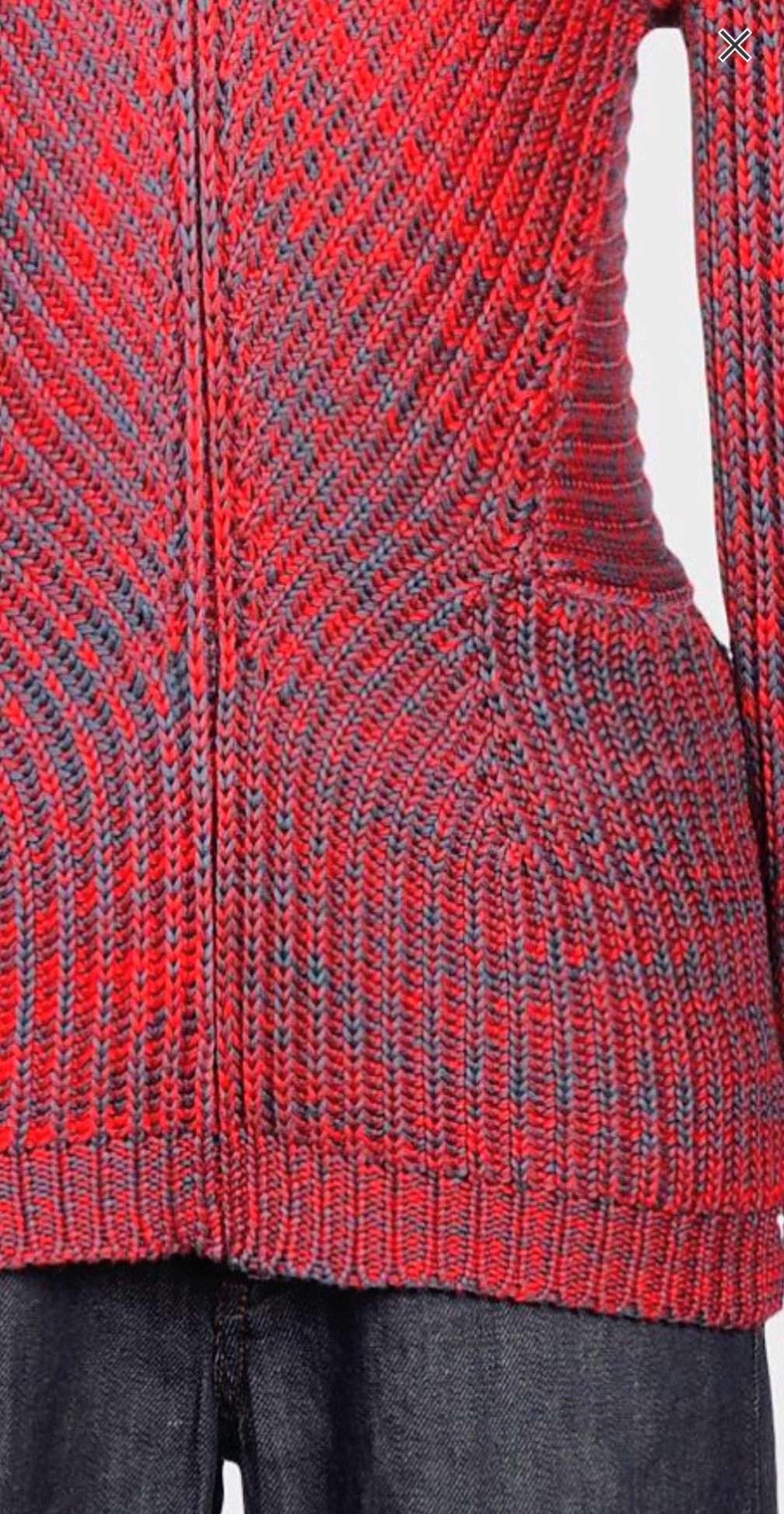 Balenciaga Balenciaga melange effect red/navy sweater Size US L / EU 52-54 / 3 - 10 Thumbnail