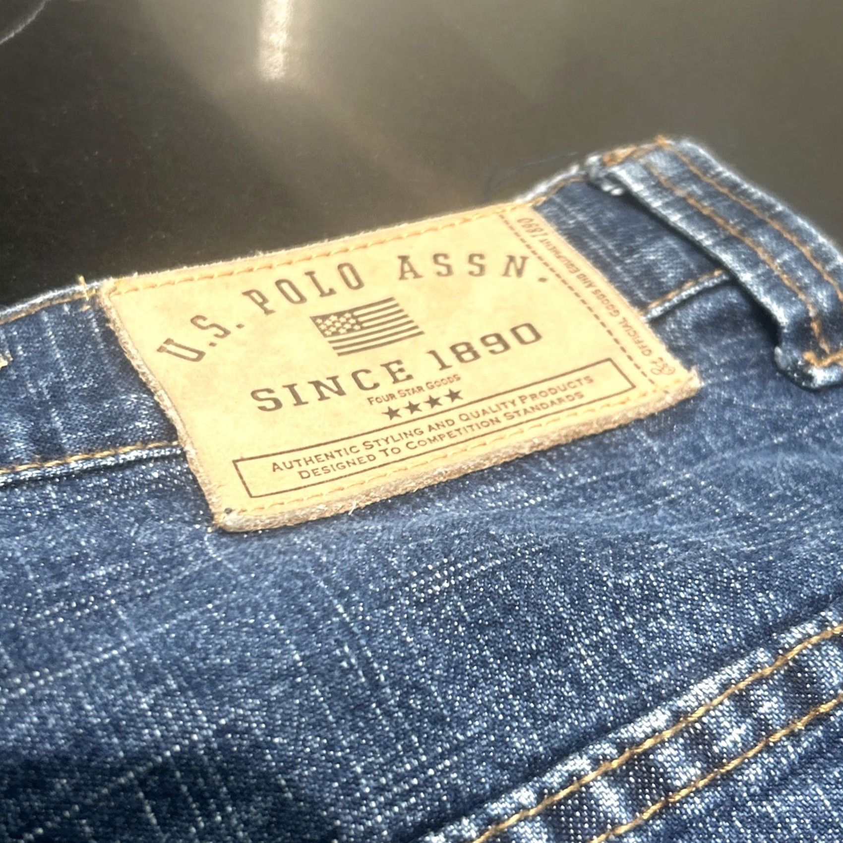 Vintage US Polo Assn. 1890 Jeans Mens 38" Dark Blue Carpenter Relaxed Straight 30in Inseam Hip Hop N/A Size US M / EU 48-50 / 2 - 5 Thumbnail