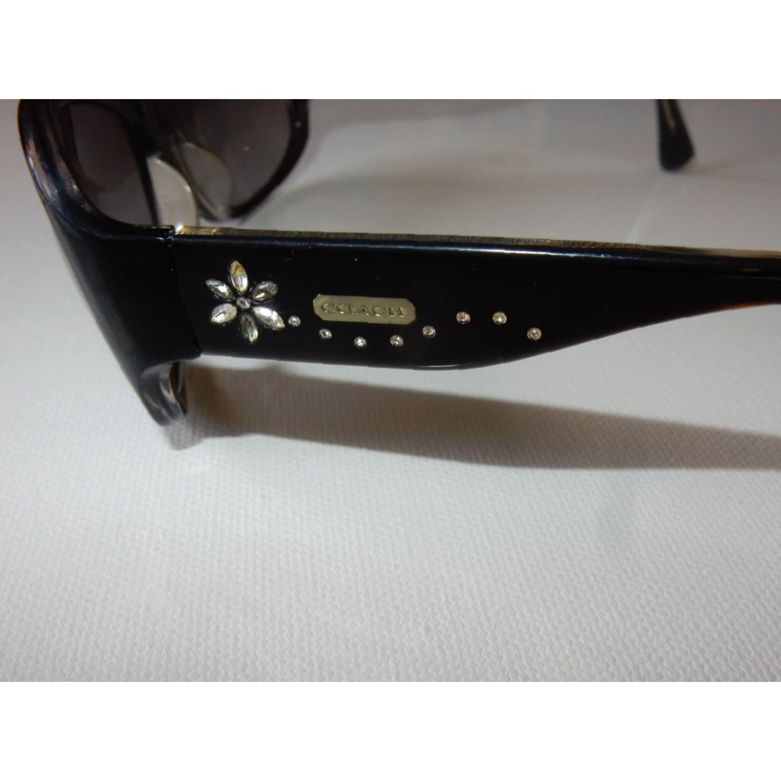 Coach VINTAGE Coach Sunglasses Frames Only Women Black Prescription Small Scratches Size ONE SIZE - 3 Thumbnail