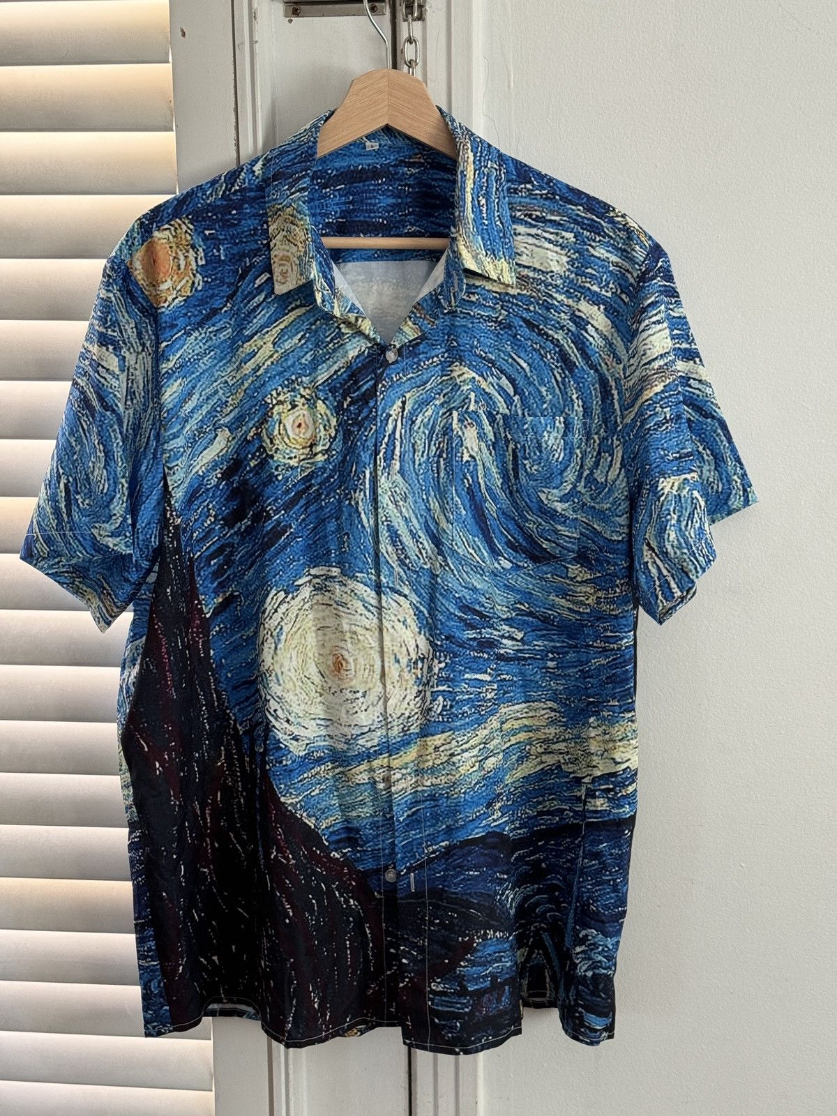 Vintage Van Gogh Starry Night Button Up Size US L / EU 52-54 / 3 - 1 Thumbnail