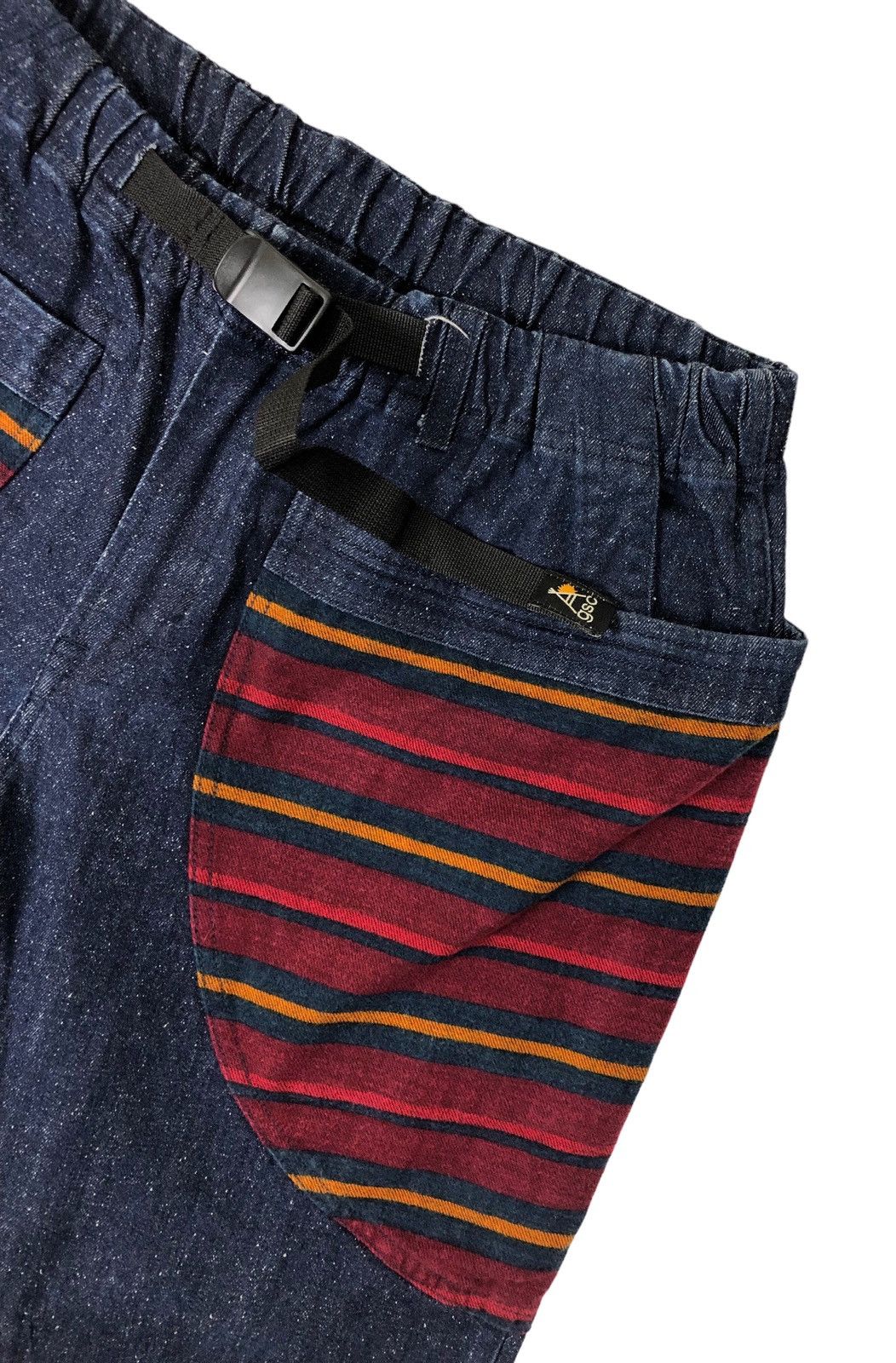 Japanese Brand × go slow caravan Go Slow Caravan Stripe Pocket Denim Climbing Pants Size US 32 / EU 48 - 7 Thumbnail