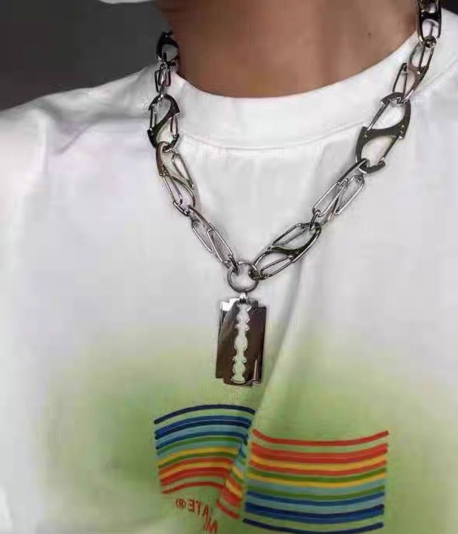 Other Razor Blade New Trend STEAL! Y2K Chains Necklace Chain Size ONE SIZE - 4 Thumbnail