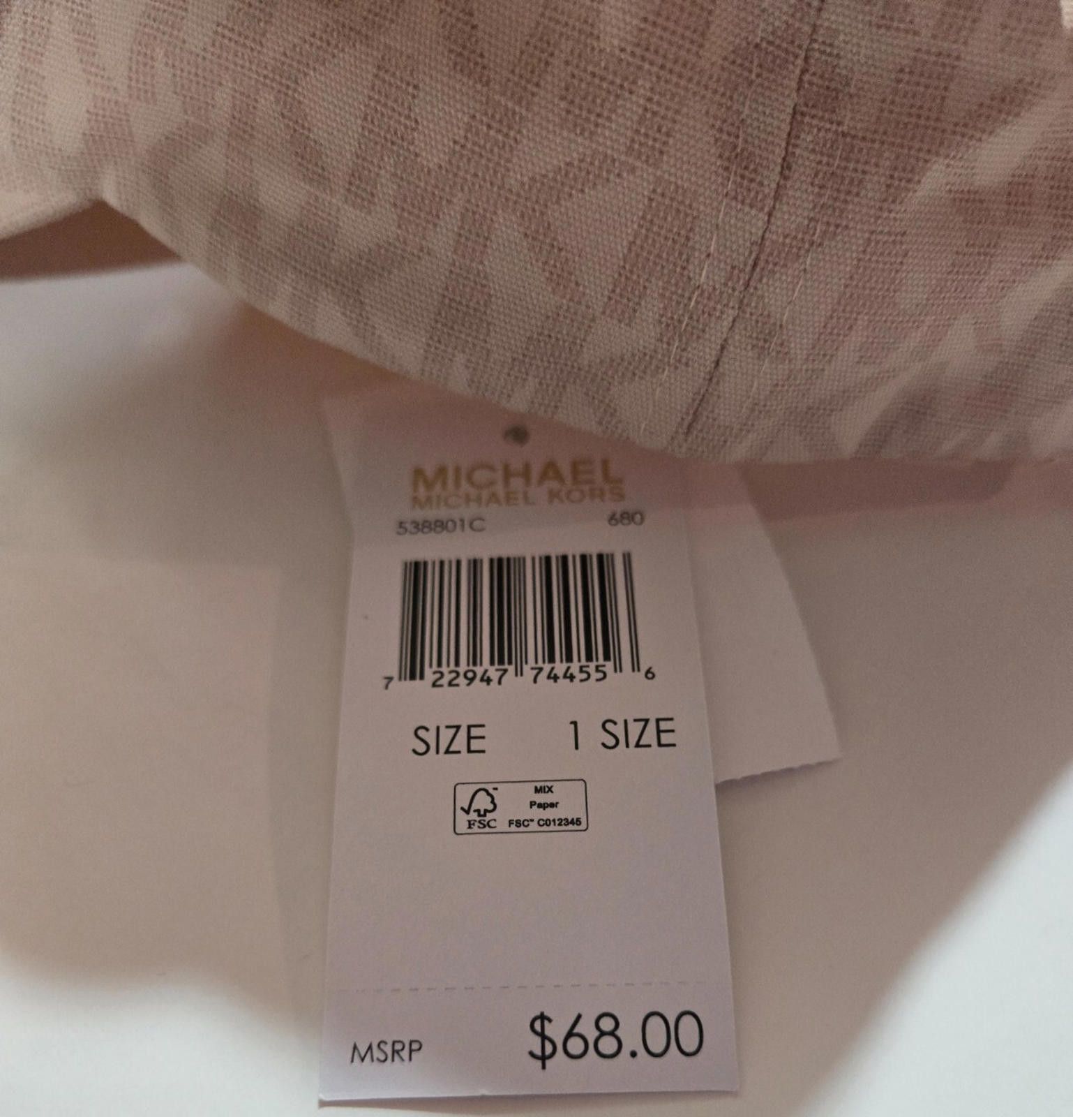 Michael Kors Michael Kors Womens Baseball Ball Cap Hat Pink MK NWT Size ONE SIZE - 4 Thumbnail