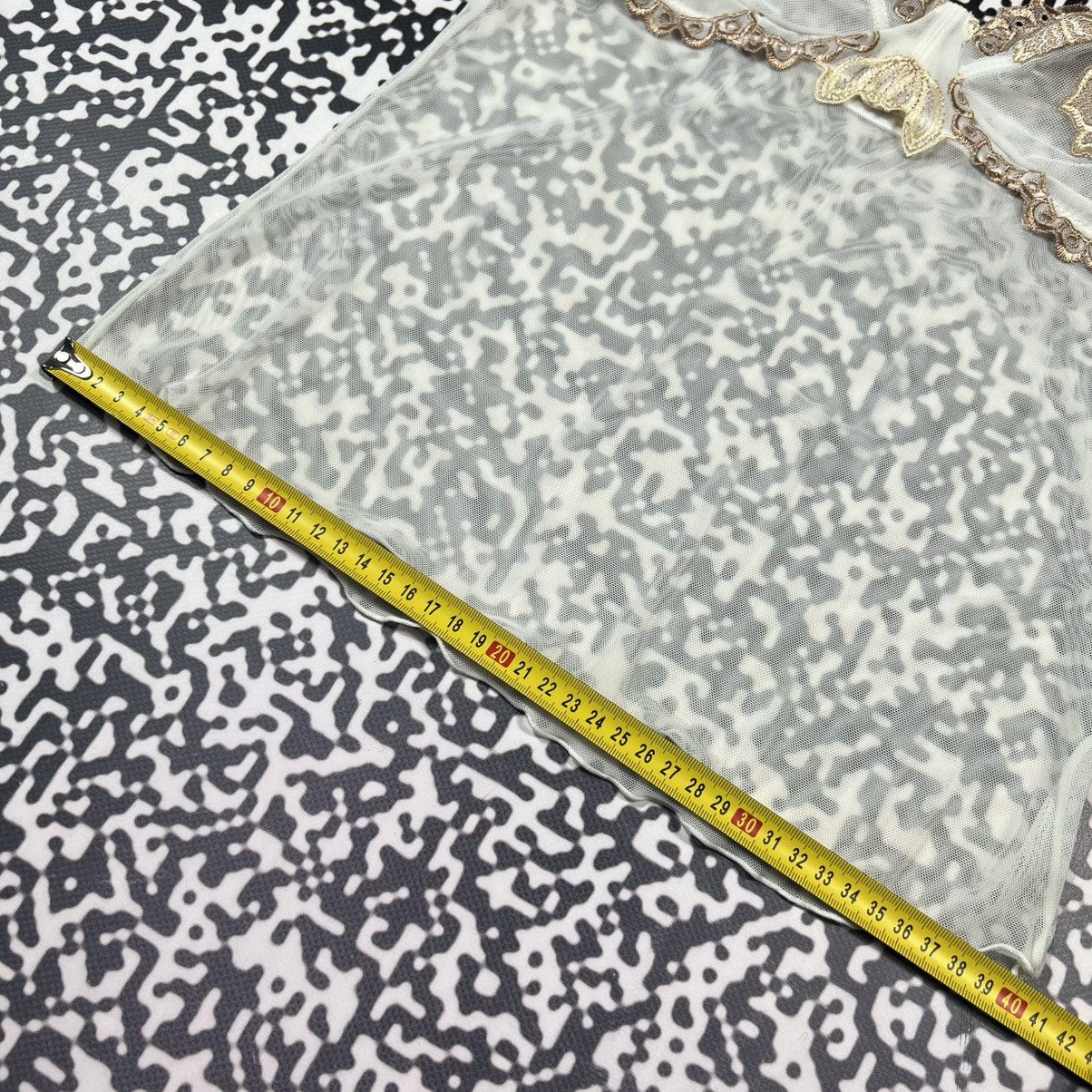 Japanese Brand Vintage Y2K Japanese Mesh Floral Sexy Retro Style Tank Top Size M / US 6-8 / IT 42-44 - 16 Thumbnail