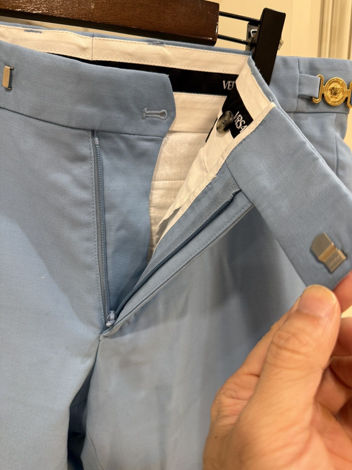 Versace light blue pants size 46 Size US 30 / EU 46 - 6 Thumbnail