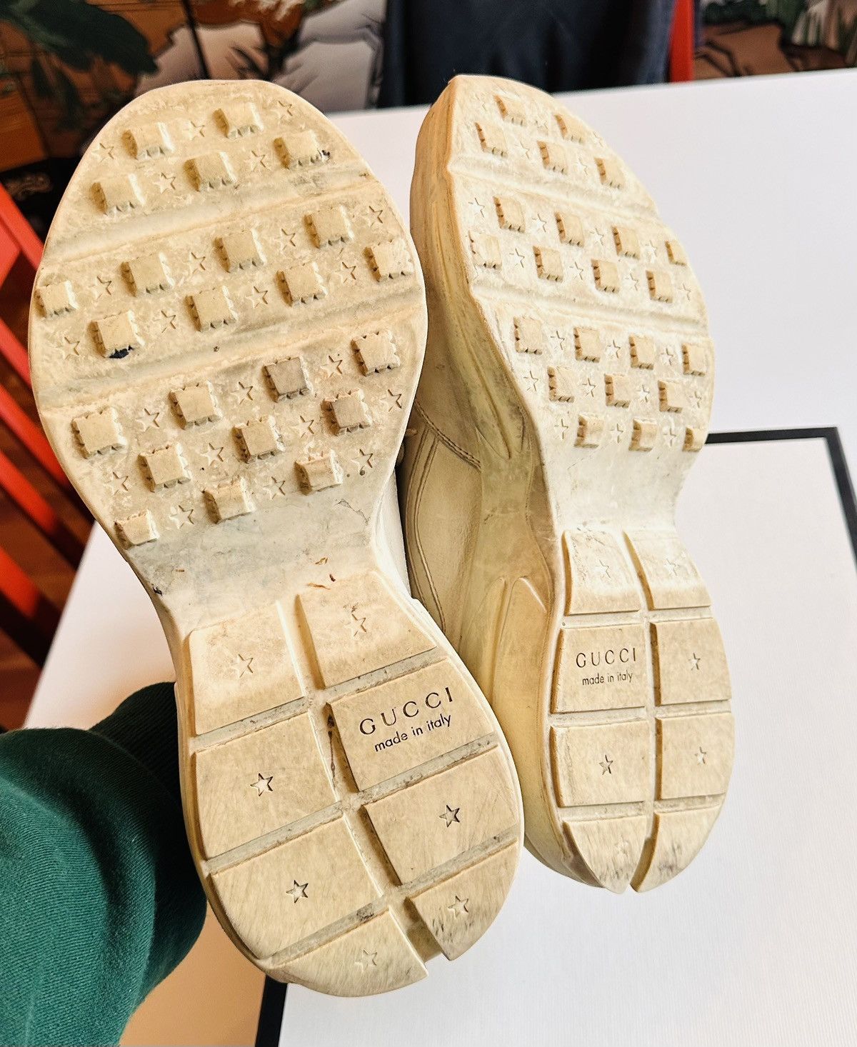 Gucci Gucci Rython Distressed Sneaker Sz G08 Size US 10 / EU 43 - 4 Thumbnail
