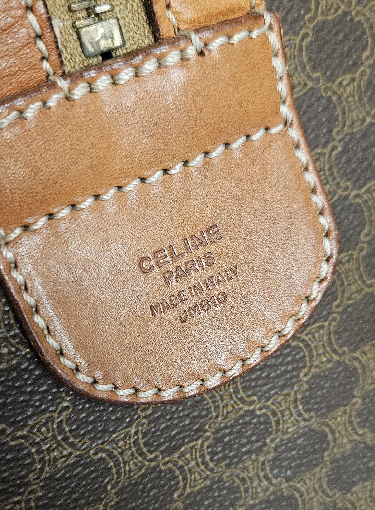 Celine Vintage 90s Celine macadam monogram boston bag Size ONE SIZE - 21 Thumbnail
