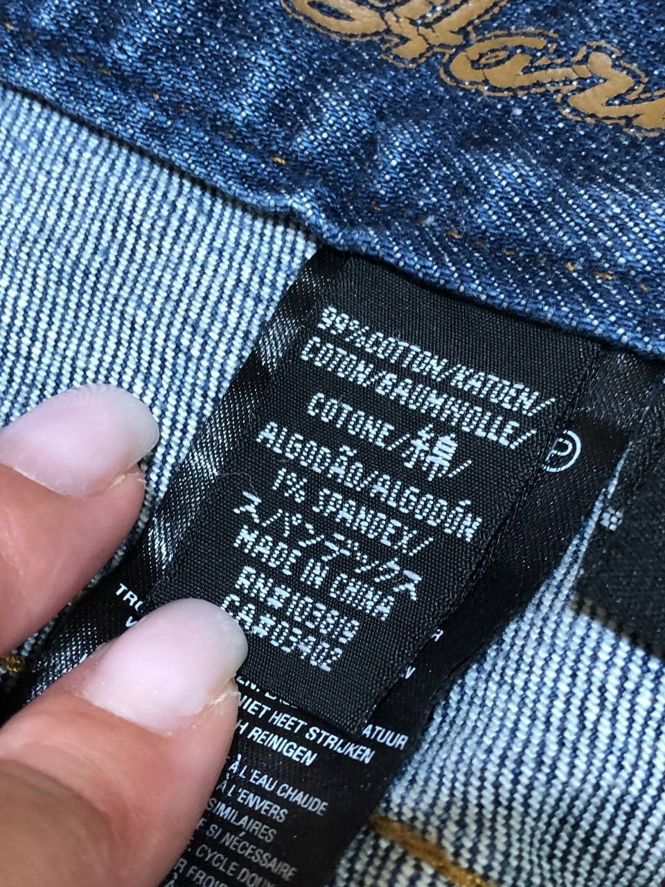 Harley Davidson Vintage logo blue Harley Davidon jeans Y2K Size 30" / US 8 / IT 44 - 5 Thumbnail