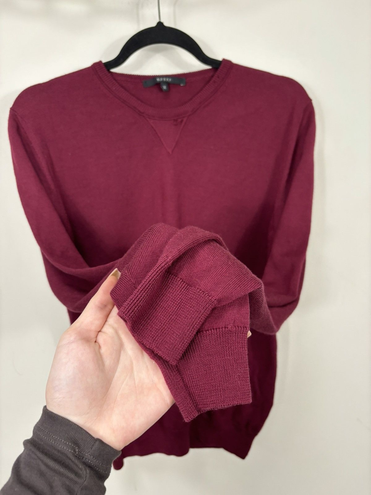 Gucci Gucci Burgundy Wool Cashmere Sweater Size US S / EU 44-46 / 1 - 6 Thumbnail
