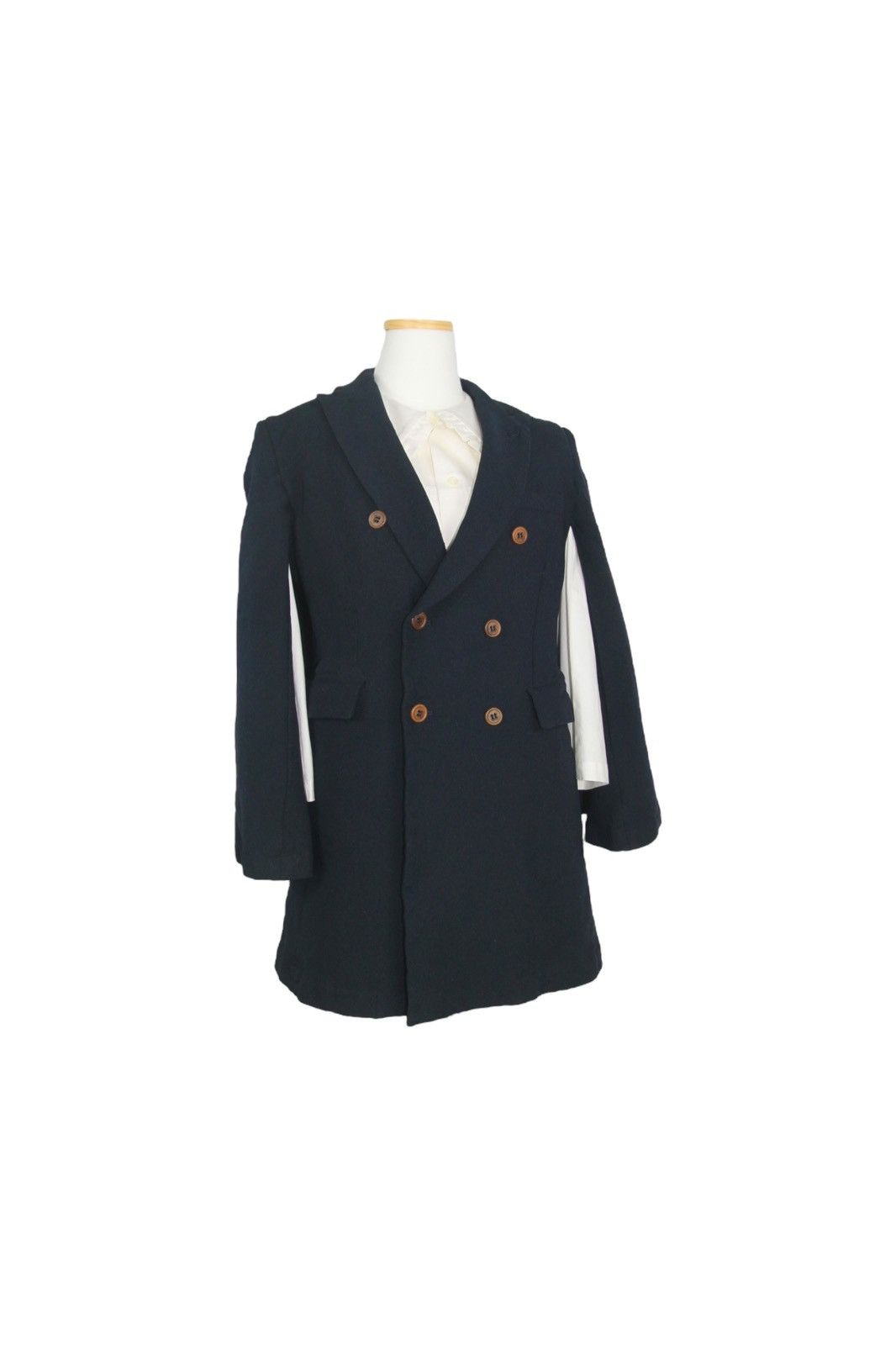 Comme des Garcons COMME des GARCONS 12SS Double Cape Jacket – Navy Size M / US 6-8 / IT 42-44 - 6 Thumbnail