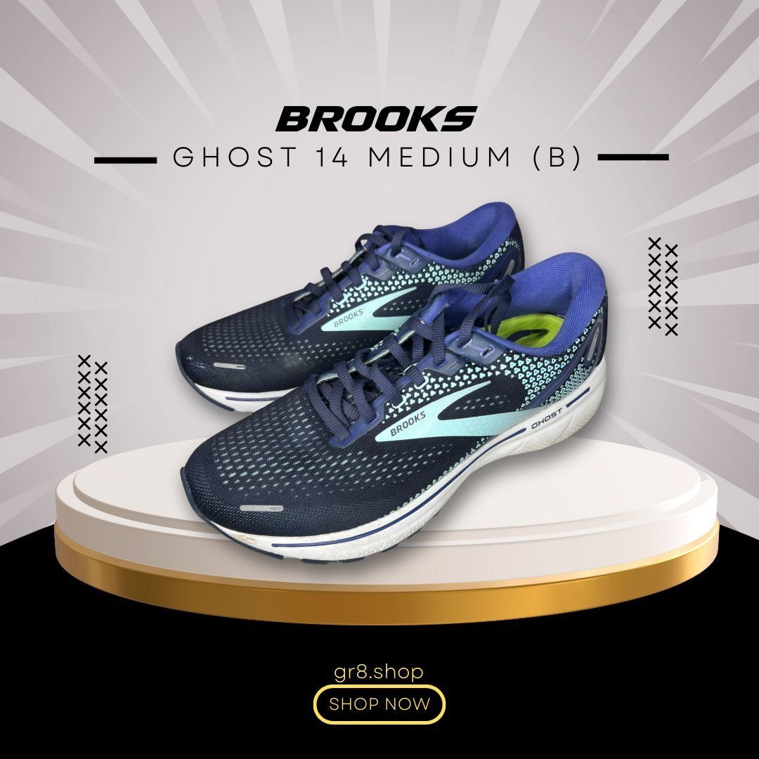 Brooks Brooks Ghost 14 Running Shoes Size 9 Medium Mens Navy & Teal Size US 9 / EU 42 - 1 Thumbnail