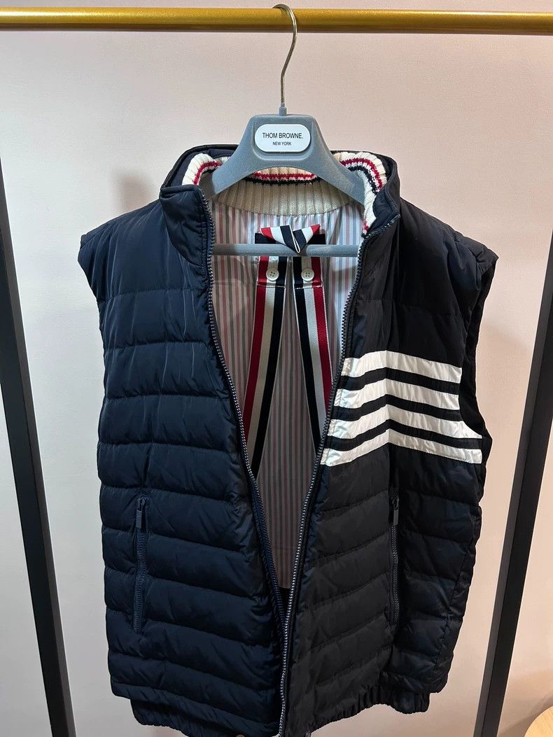 Thom Browne Thom Browne size3 Blue and green down jacket Size US L / EU 52-54 / 3 - 3 Thumbnail