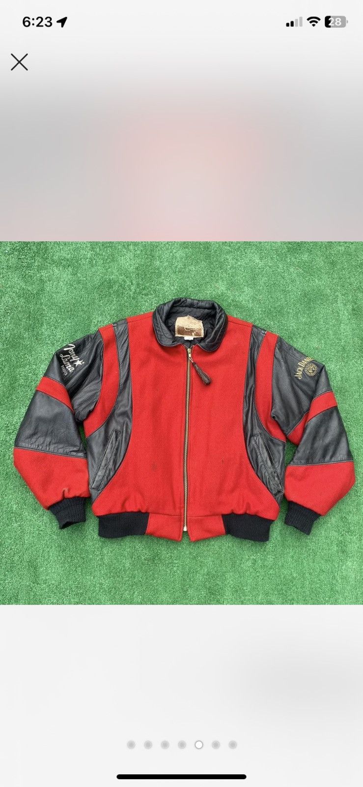 Tony Lama × Vintage 80s or 90s Professional Bull Riding Leather and Felt Jacket Size US L / EU 52-54 / 3 - 5 Thumbnail