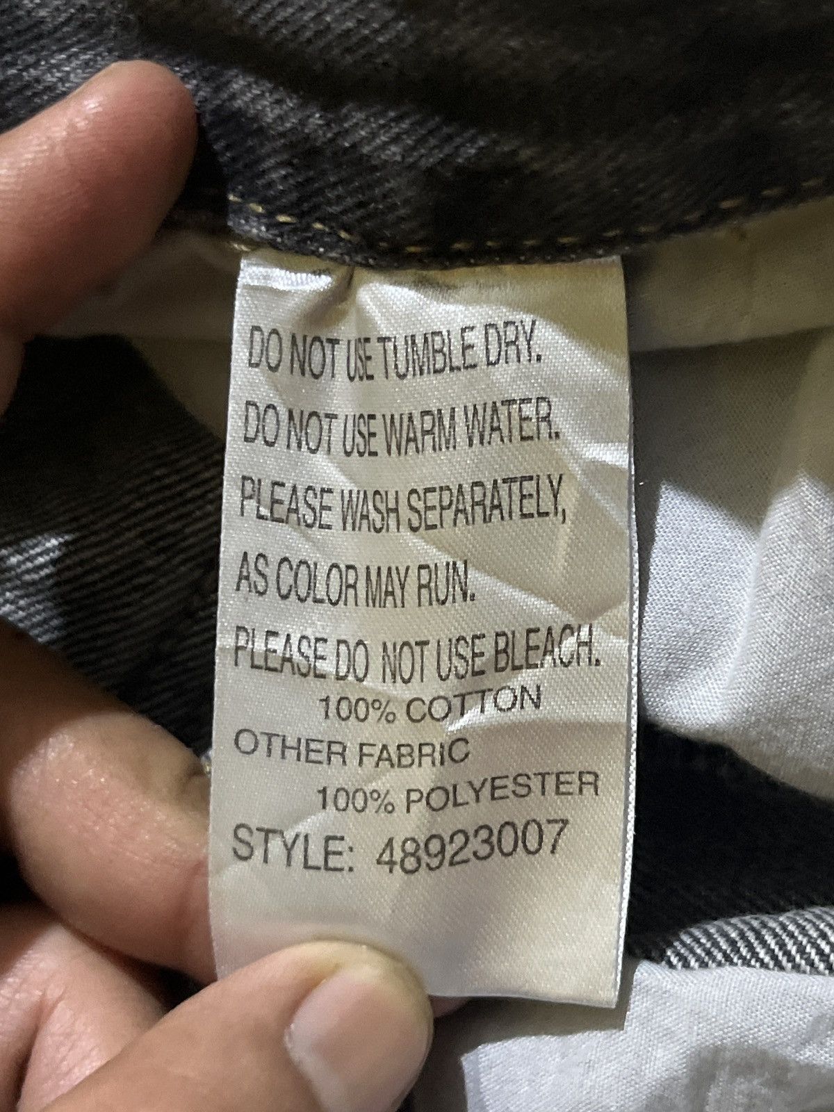 If Six Was Nine EXHBITIONIST DISTRESSED DENIM BLACK WASHED ARCHIVAL CLOTHING Size US 30 / EU 46 - 7 Thumbnail